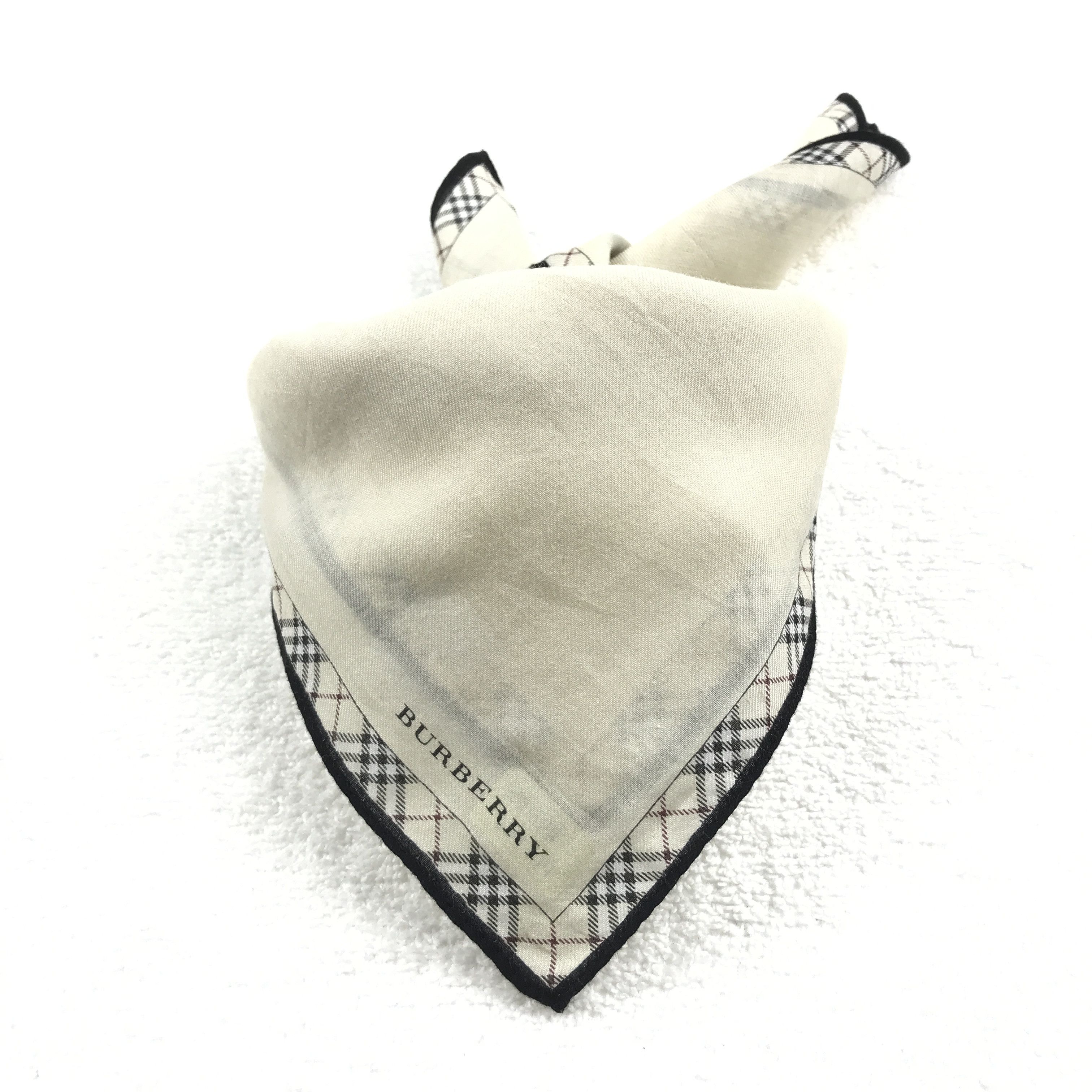 Burberry × Vintage Vintage Burberry Bandana Neckerchief Handkerchief Size ONE SIZE - 4 Thumbnail