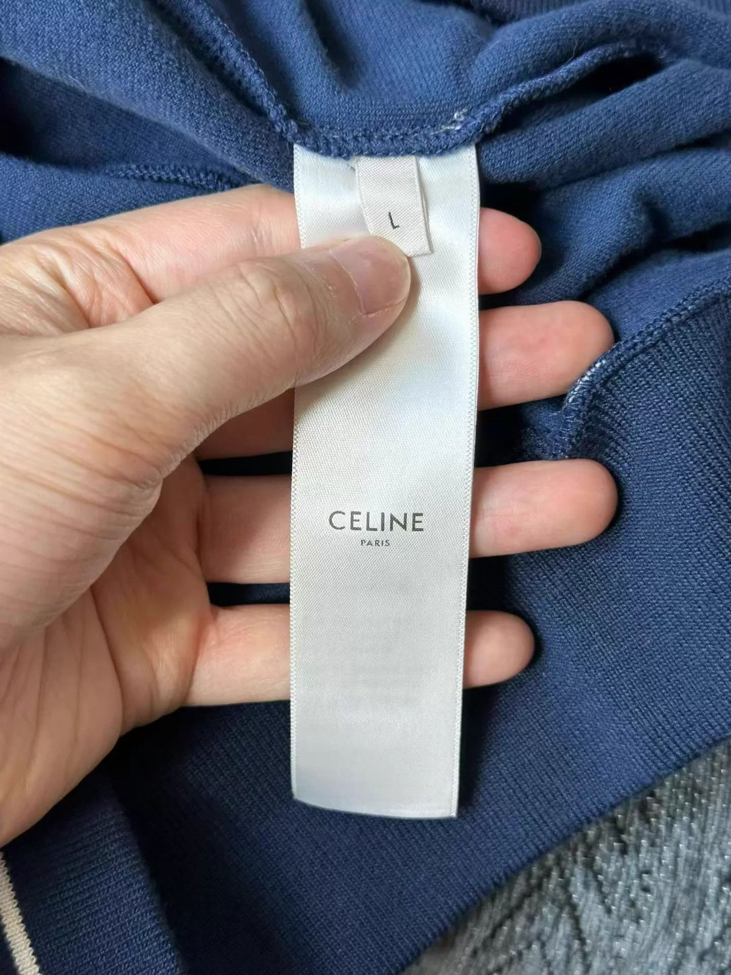Celine Celine blue velvet jacket L 98 new Size L / US 10 / IT 46 - 3 Thumbnail