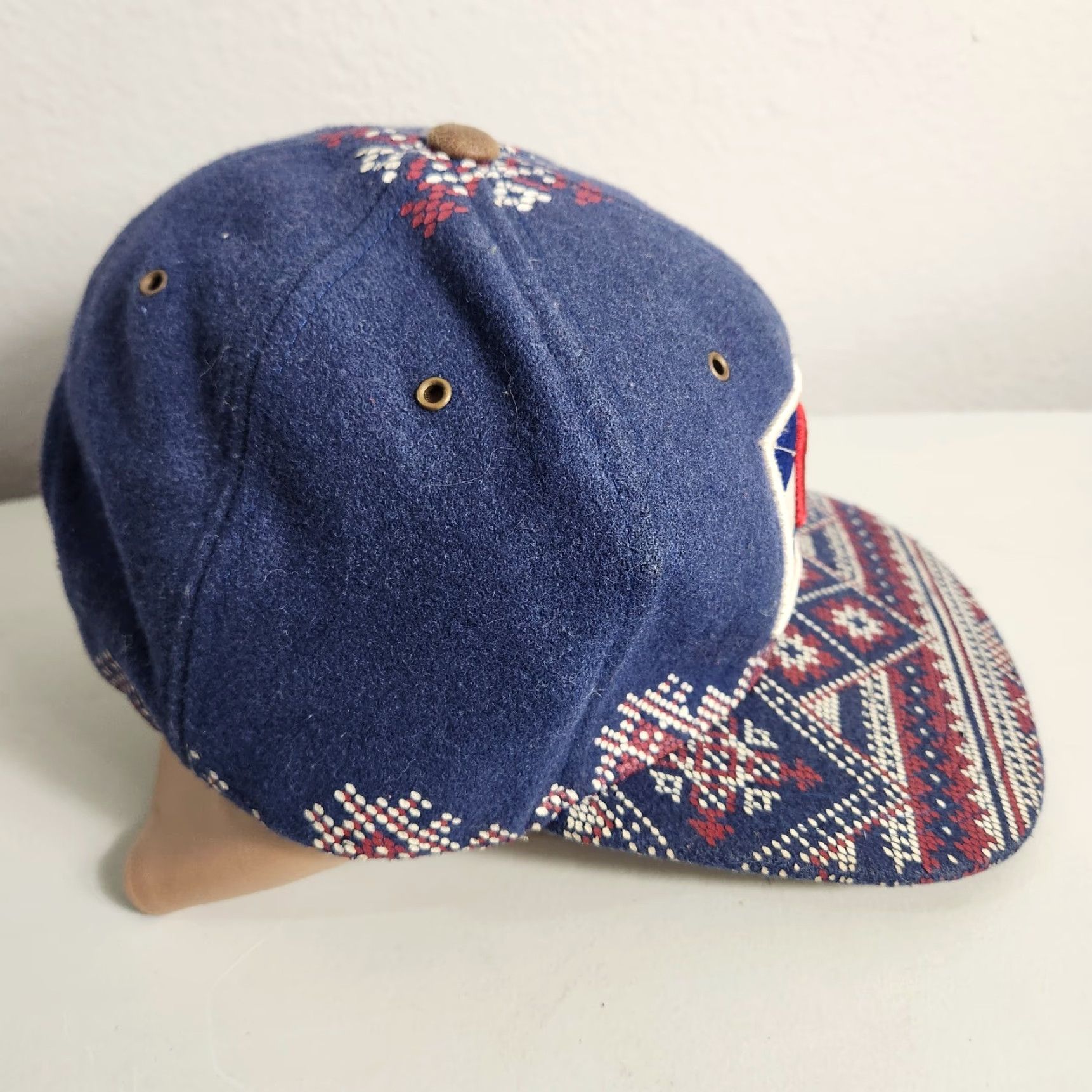 Zephyr Zephyr Colorado Flag Patch Patterned Wool Baseball Snapback Cap Men One Size Blue Wool Felt Adjustable Cap Size ONE SIZE - 6 Thumbnail