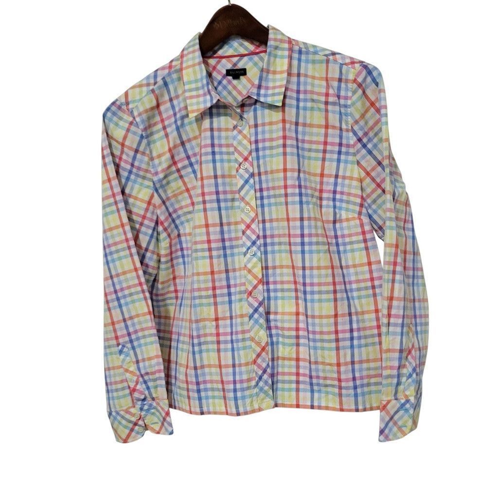 Talbots Talbots Women's Checkered Button-Up Long-Sleeves Shirt Size XL / US 12-14 / IT 48-50 - 5 Thumbnail