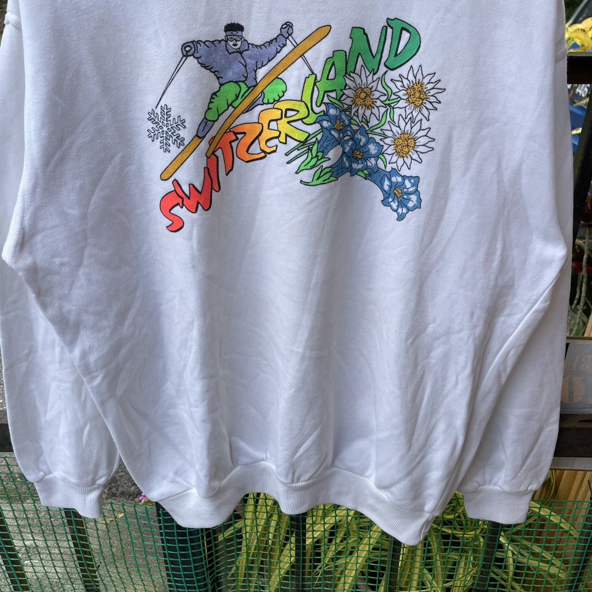 Other 🔥Vintage 90s Switzerland Ski Pop Art Design Sweatshirts Size US M / EU 48-50 / 2 - 4 Thumbnail