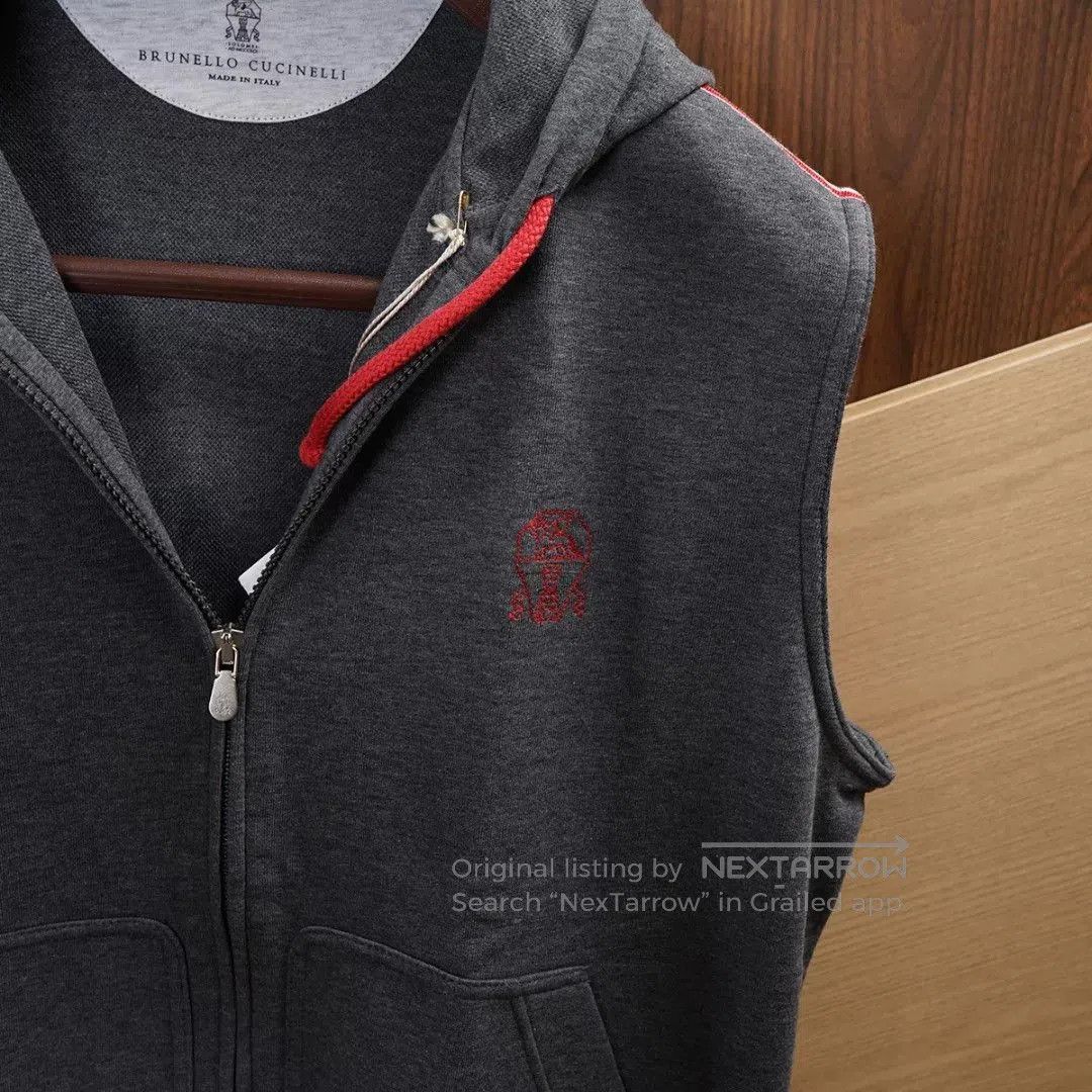Brunello Cucinelli Brunello Cucinelli Hooded Vest. Size US XS / EU 42 / 0 - 5 Thumbnail