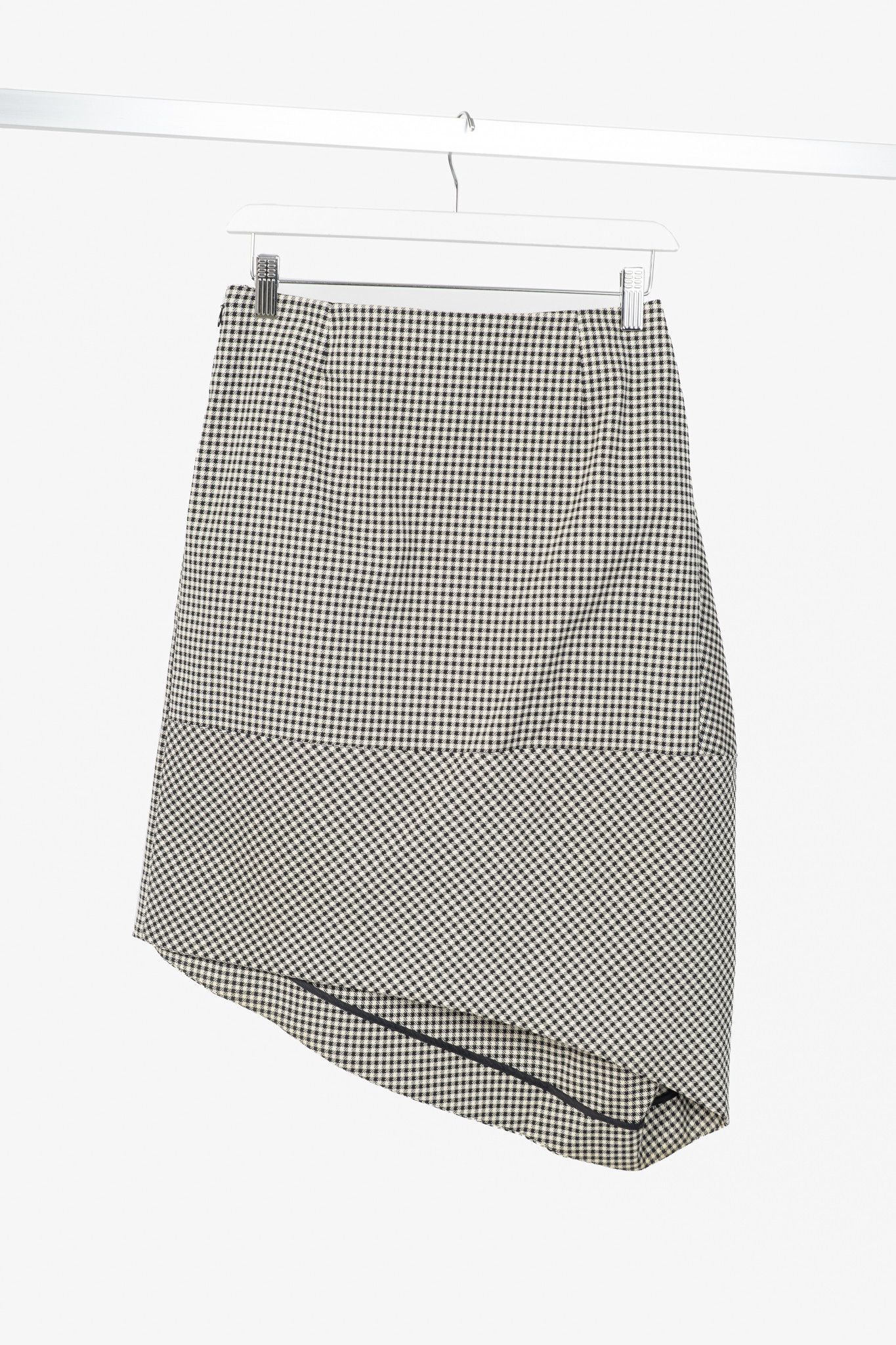 Stella McCartney Stella McCartney PF14 Claudia Dogtooth Cotton Tulip Skirt Size 27" / US 4 / IT 40 - 2 Thumbnail
