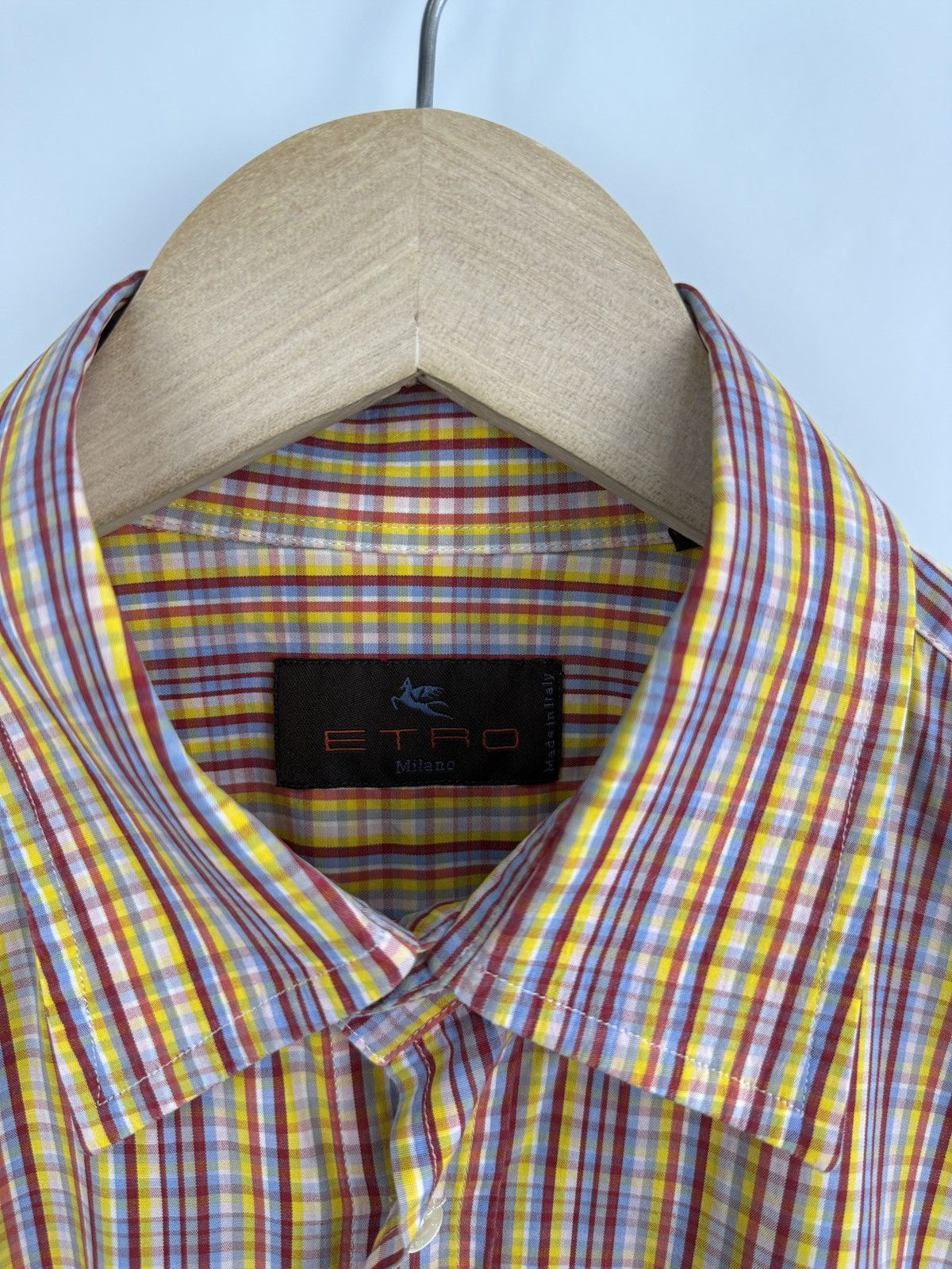 Etro 🇮🇹 Vintage 90s Etro Luxury Shirt Made in Italy Rare Retro Y2K Size US L / EU 52-54 / 3 - 6 Thumbnail