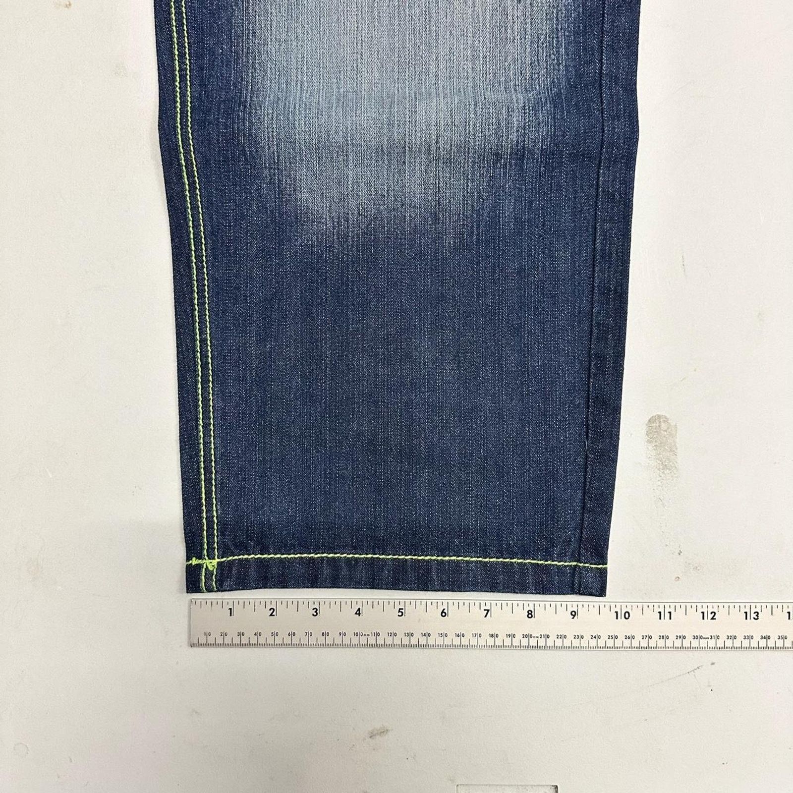 Vintage Vintage baggy y2k riflessi faded blue skater unique denim Size US 34 / EU 50 - 7 Thumbnail
