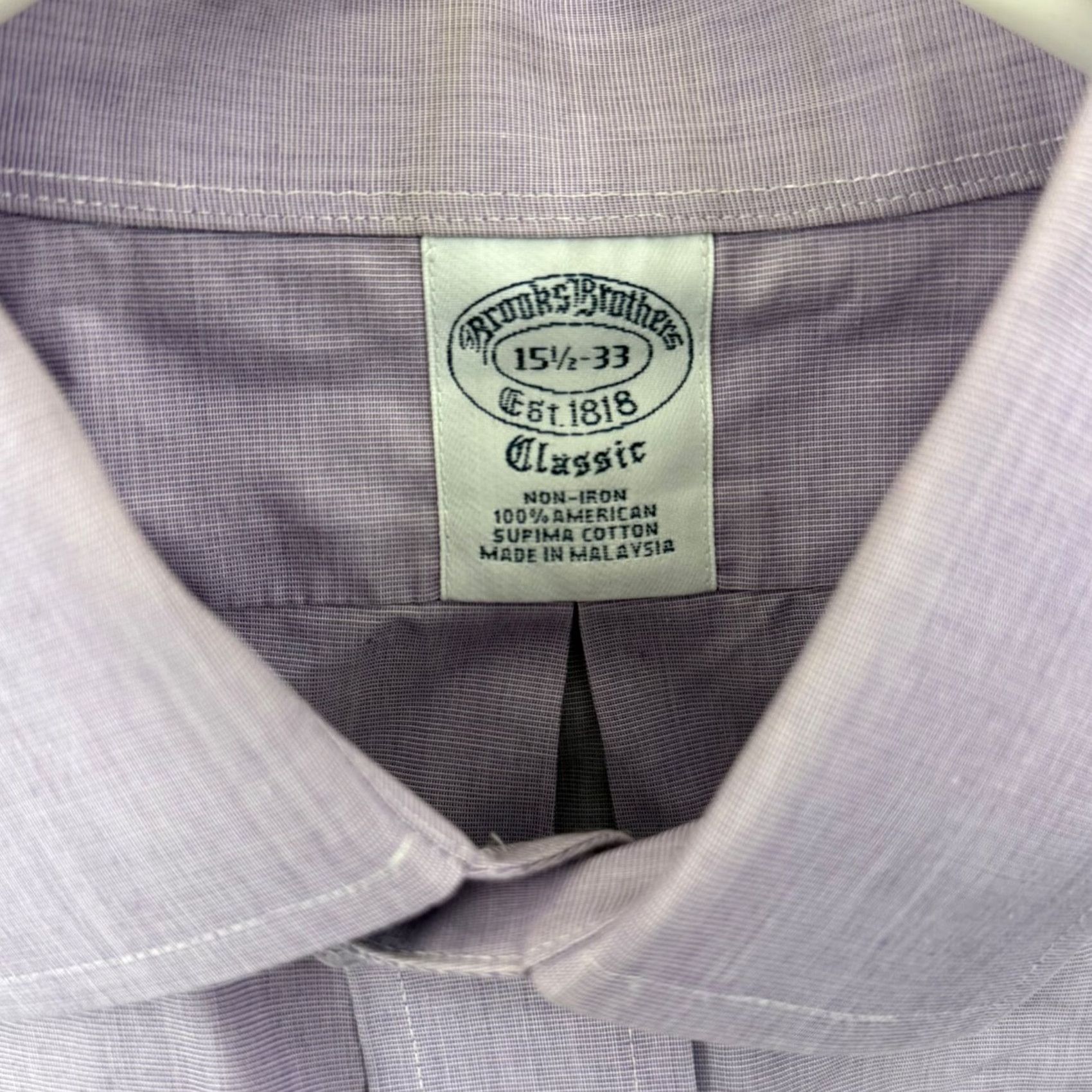 Brooks Brothers Brooks Brothers Shirt Men Medium Oxford Non Iron Supima Barrel Cuff Classic blue long sleeve button-up dress shirt Size US M / EU 48-50 / 2 - 6 Thumbnail