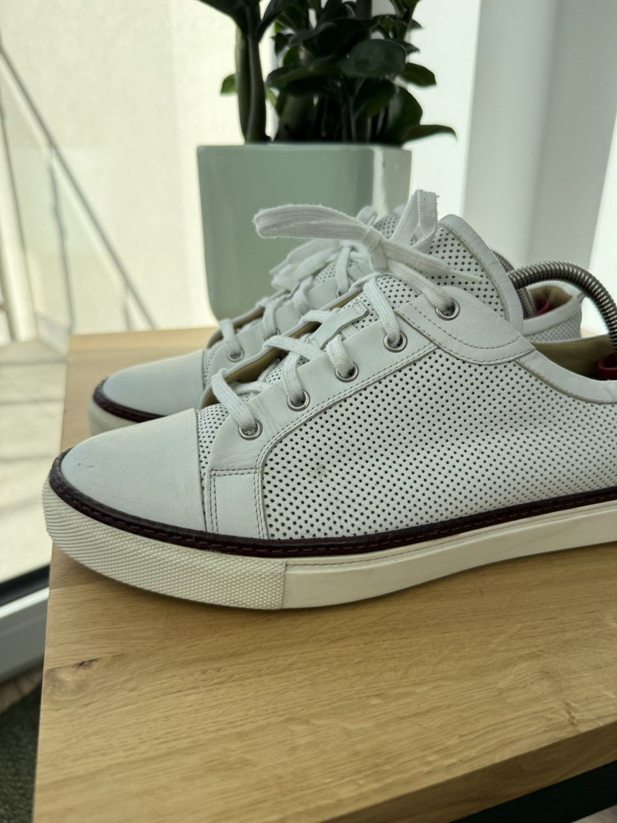 Hermes Hermes Sneakers Leather White logo Shoes 44 Size US 10 / EU 43 - 3 Thumbnail