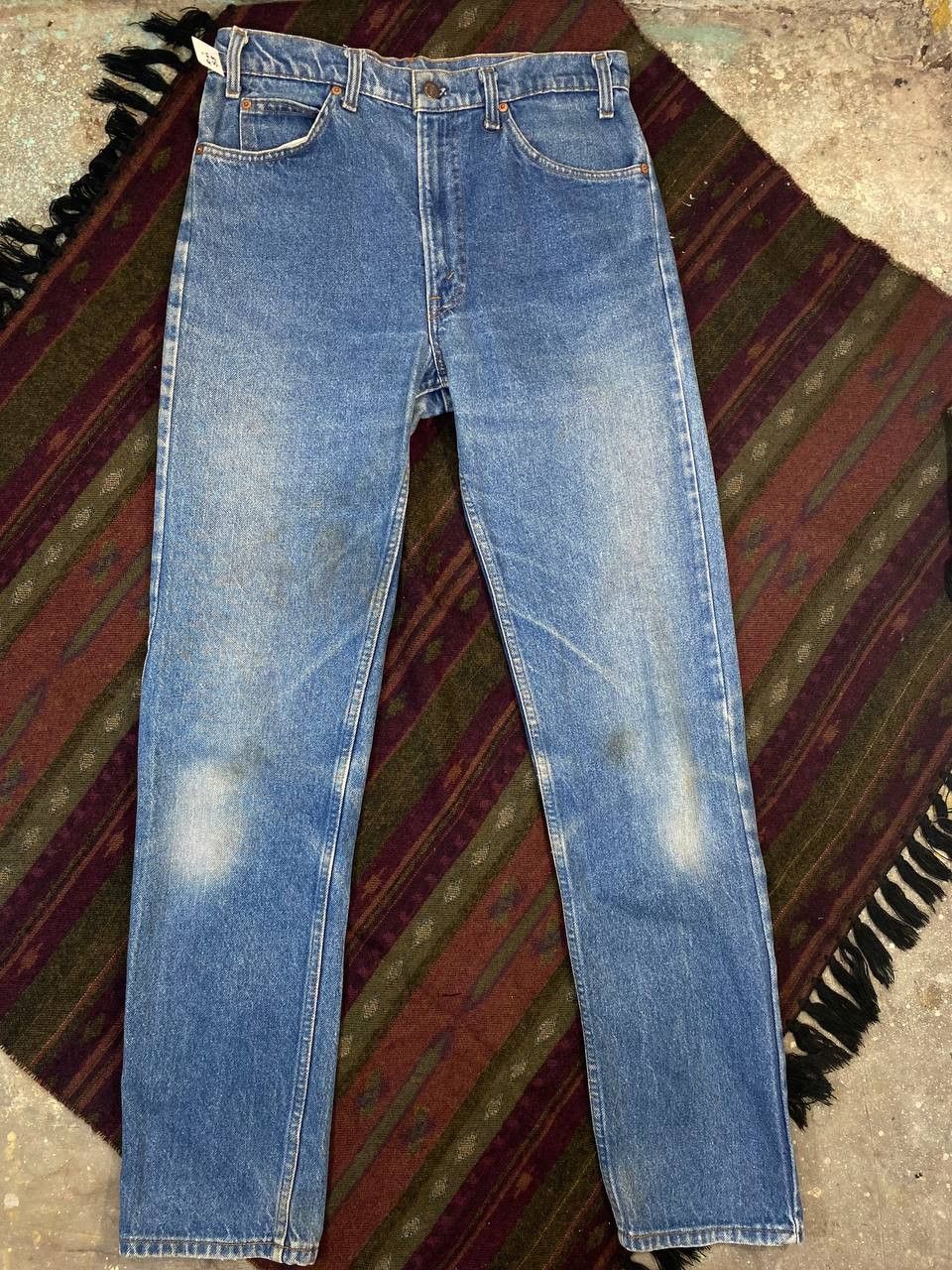 Levi's vintage levis 505-0217 orange tab denim nice design Size US 33 - 6 Thumbnail