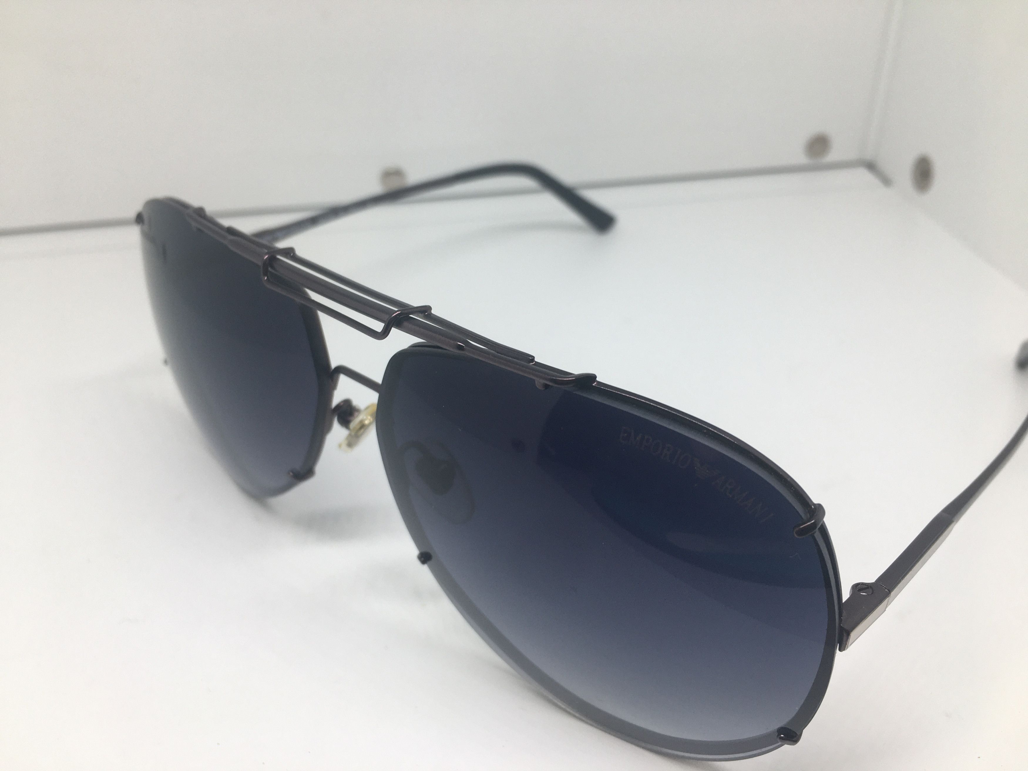 Emporio Armani Vintage Emporio Armani EA9885 Aviator Sunglasses Frame Pilot Size ONE SIZE - 3 Thumbnail