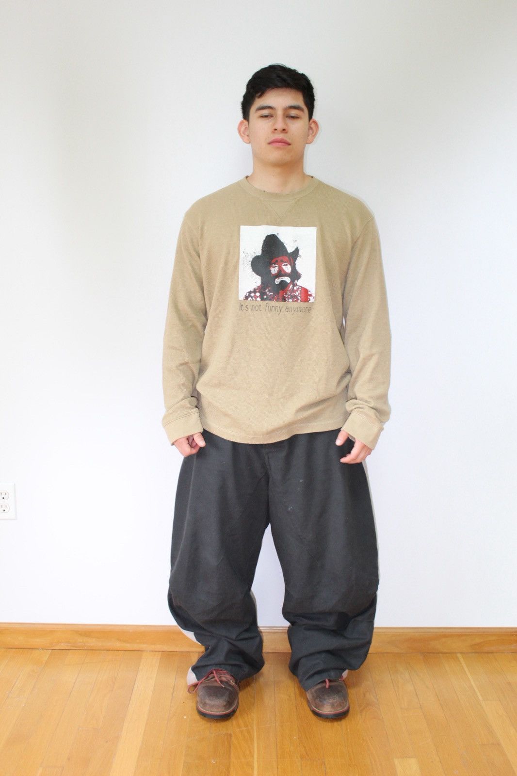 Vintage “It’s not funny anymore” thermal Size US XL / EU 56 / 4 - 2 Thumbnail
