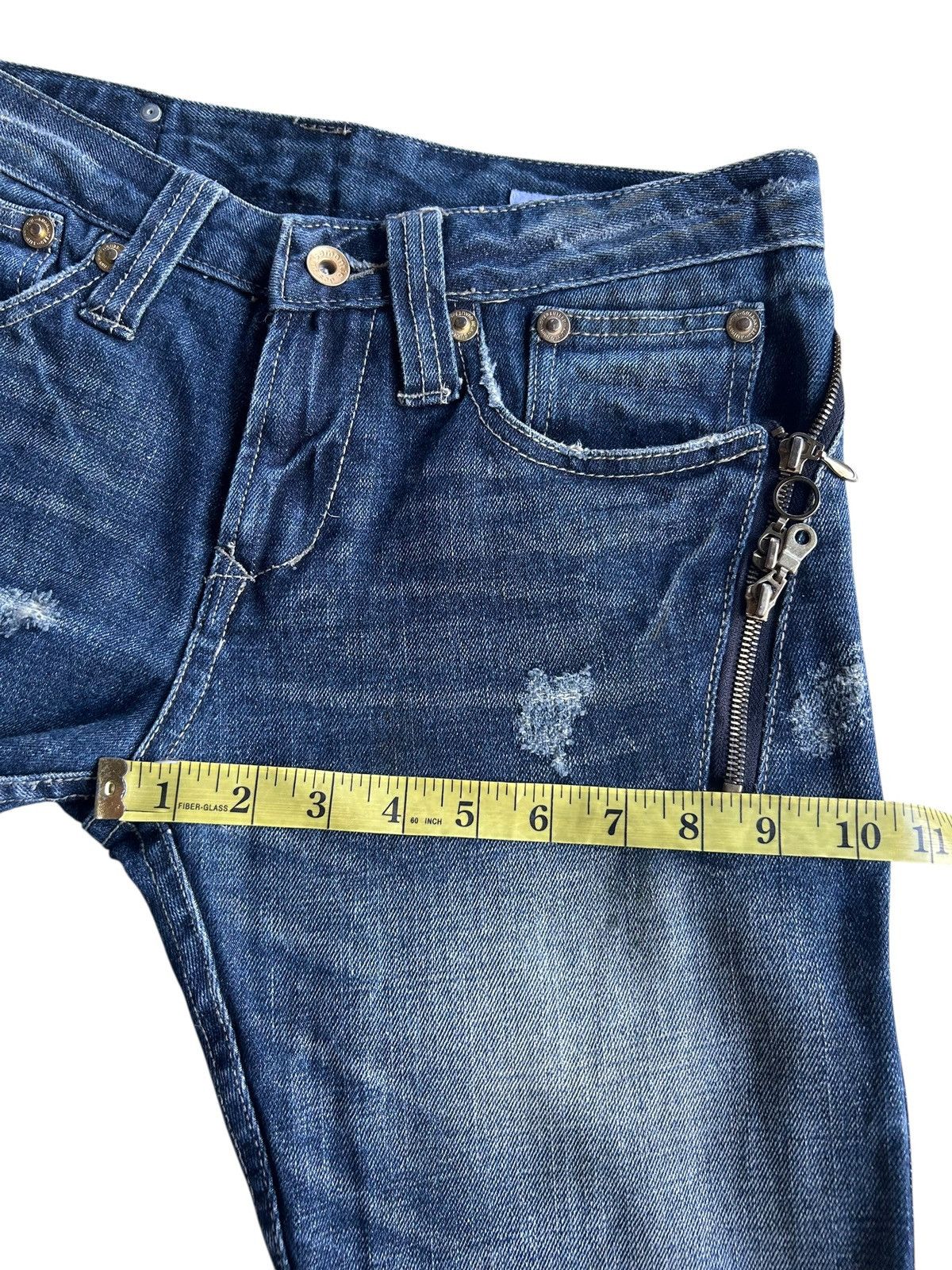Kapital Flare Semantic Design Japanese Distressed Denim Jeans Size US 31 - 17 Thumbnail