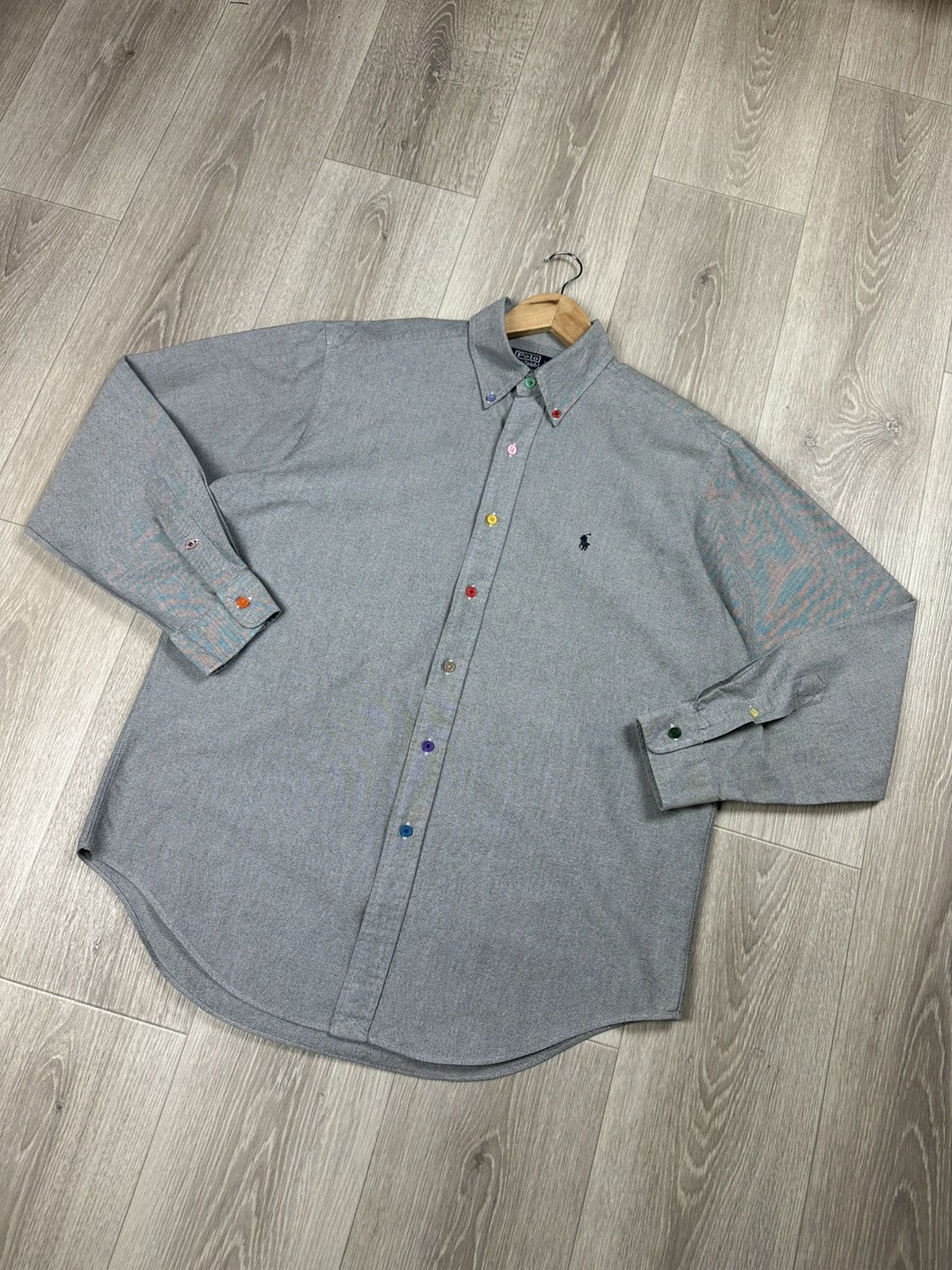 Ralph Lauren Polo Ralph Lauren Gray Shirts Button Ups Long Sleeve Size US L / EU 52-54 / 3 - 3 Thumbnail