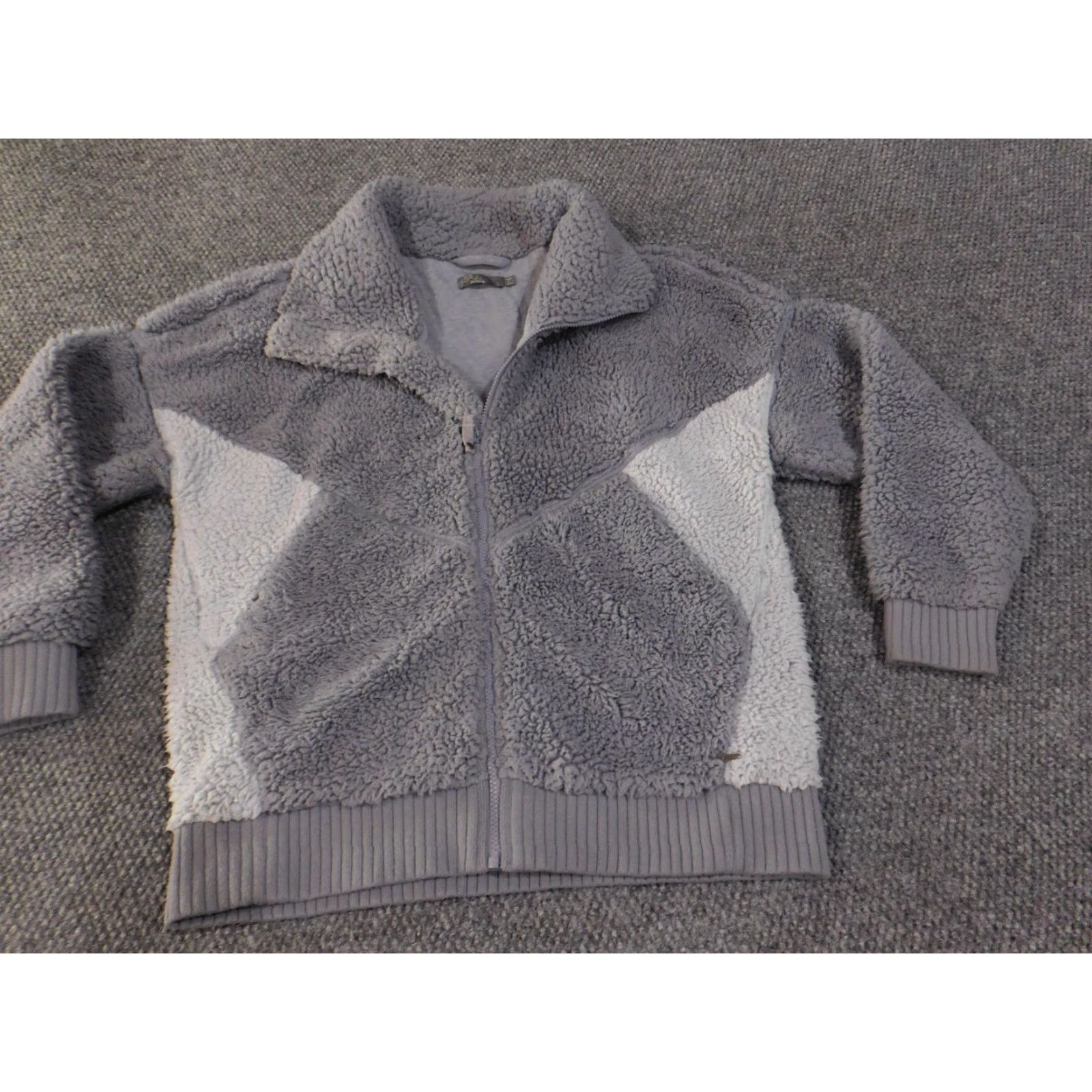 Prana prAna Jacket Womens Large Gray Sherpa Fleece Zip Up Colorblock Eco Recycled Poly Jacket Womens L Gray Solid Retro Casual Mens Womens Boys Girls Size L / US 10 / IT 46 - 3 Thumbnail