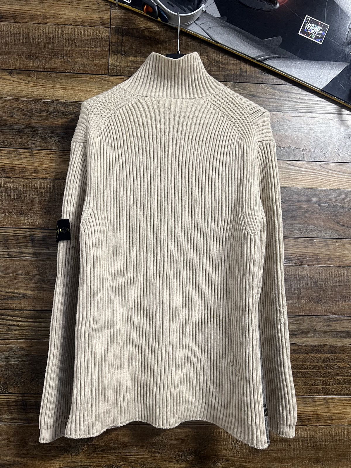 Stone Island STONE ISLAND Sweater Half Zip Wool Heavy Knit Vintage AW 03 Size US XL / EU 56 / 4 - 19 Thumbnail
