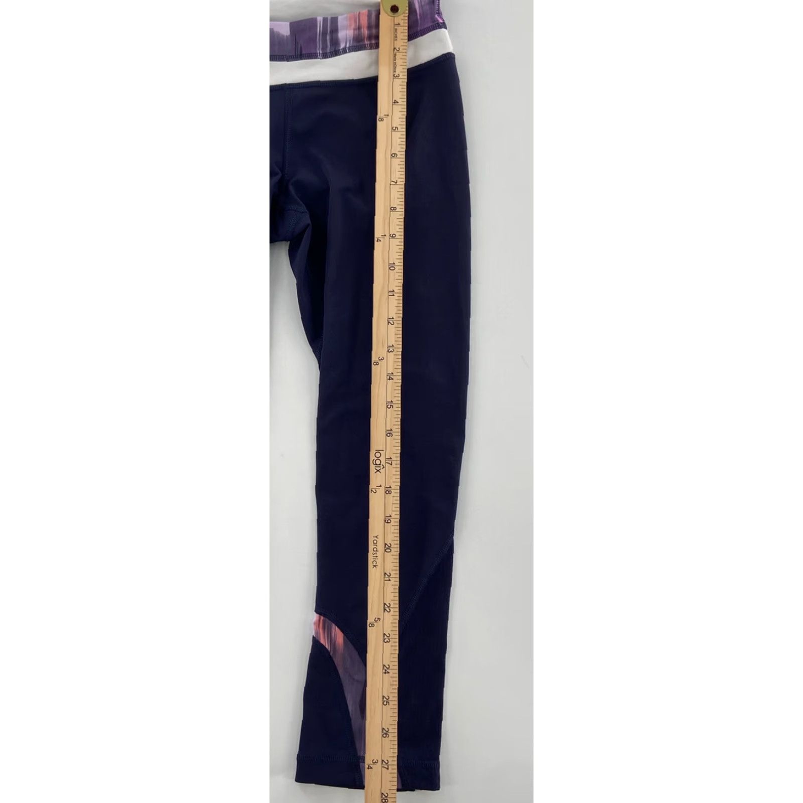 Lululemon VINTAGE Lululemon Speed Up Crop Leggings Shirt Womens 4 Purple Activewear Cropped 20 in Inseam Athletic Pockets Womens Size 27" / US 4 / IT 40 - 7 Thumbnail
