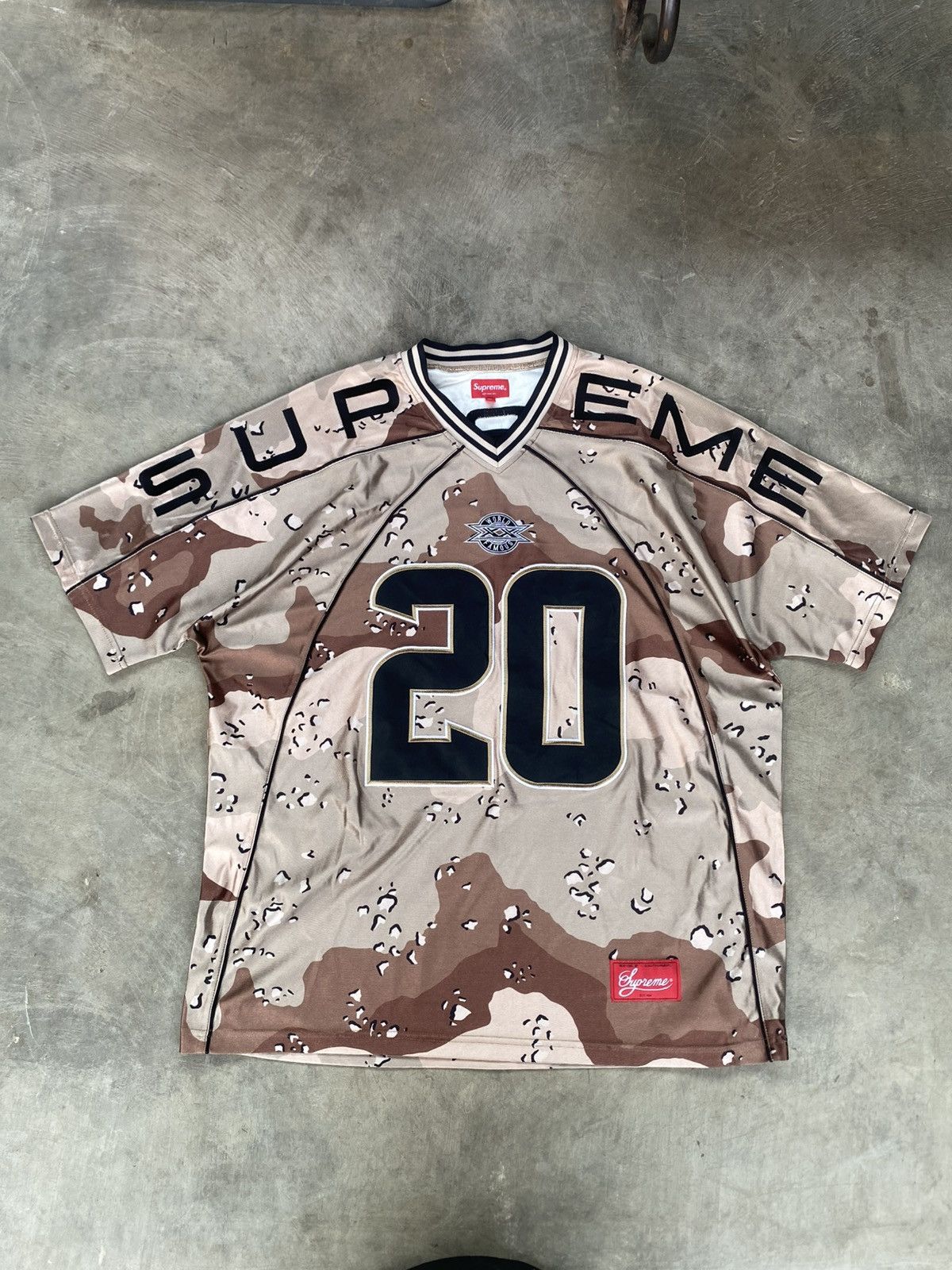 Supreme Supreme Paneled Jersey Chocolate Chip Camo Size US XL / EU 56 / 4 - 1 Thumbnail