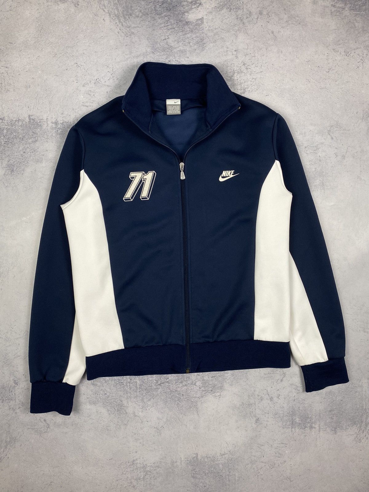 Nike Vintage Nike Athletic Track Jacket Full Zip Up Y2K Workout Size US L / EU 52-54 / 3 - 1 Thumbnail