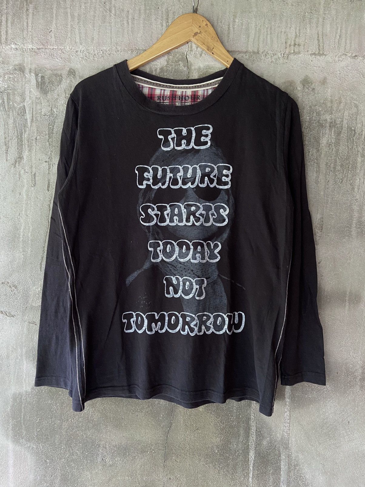 image of Beauty Beast x If Six Was Nine The Future Starts Today Not Tomorrow Long Sleeve in Black (Size Medi
