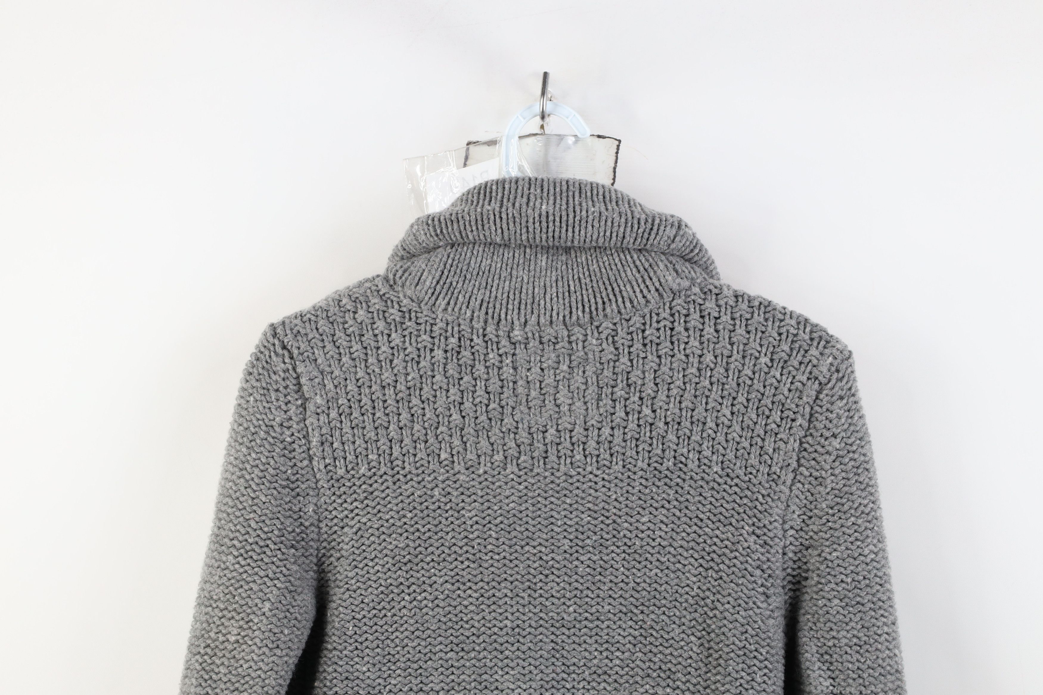 American Eagle Outfitters Vintage Y2K American Eagle Wool Chunky Knit Cardigan Sweater Size M / US 6-8 / IT 42-44 - 12 Thumbnail