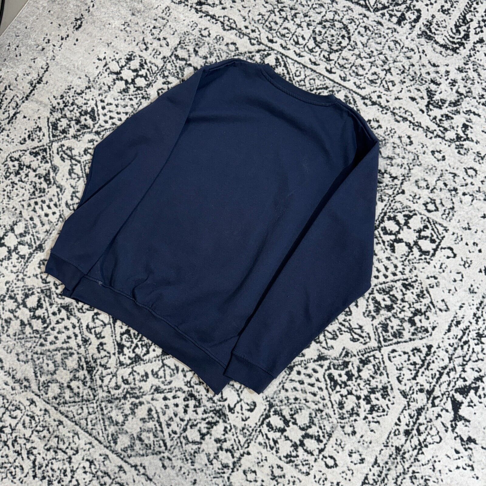 Vintage Vintage Unisex Navy Cotton Crewneck Size XL Wolf Travis 90s Size US XL / EU 56 / 4 - 8 Thumbnail