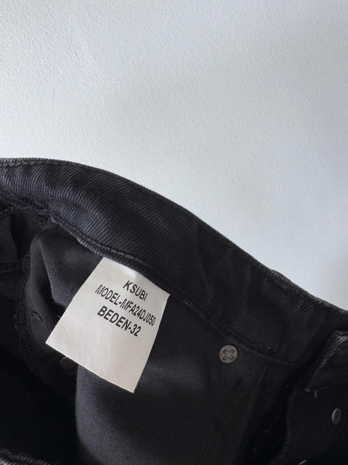 Ksubi new Ksubi mens denim jean anti k wide king hit faded black Size US 32 / EU 48 - 8 Thumbnail