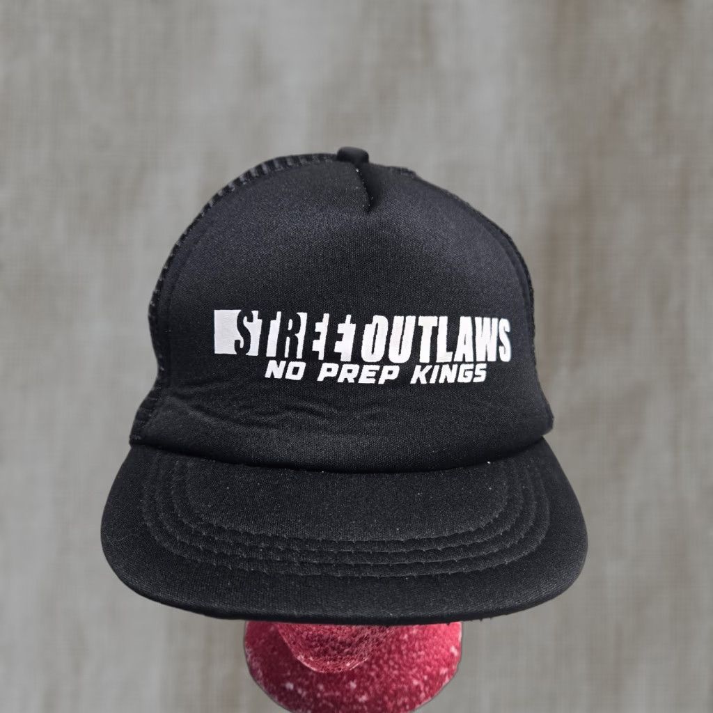 Vintage VINTAGE Street Outlaws No Prep Kings Black Trucker Baseball Hat Cap Adjustable Preowned Size ONE SIZE - 1 Thumbnail