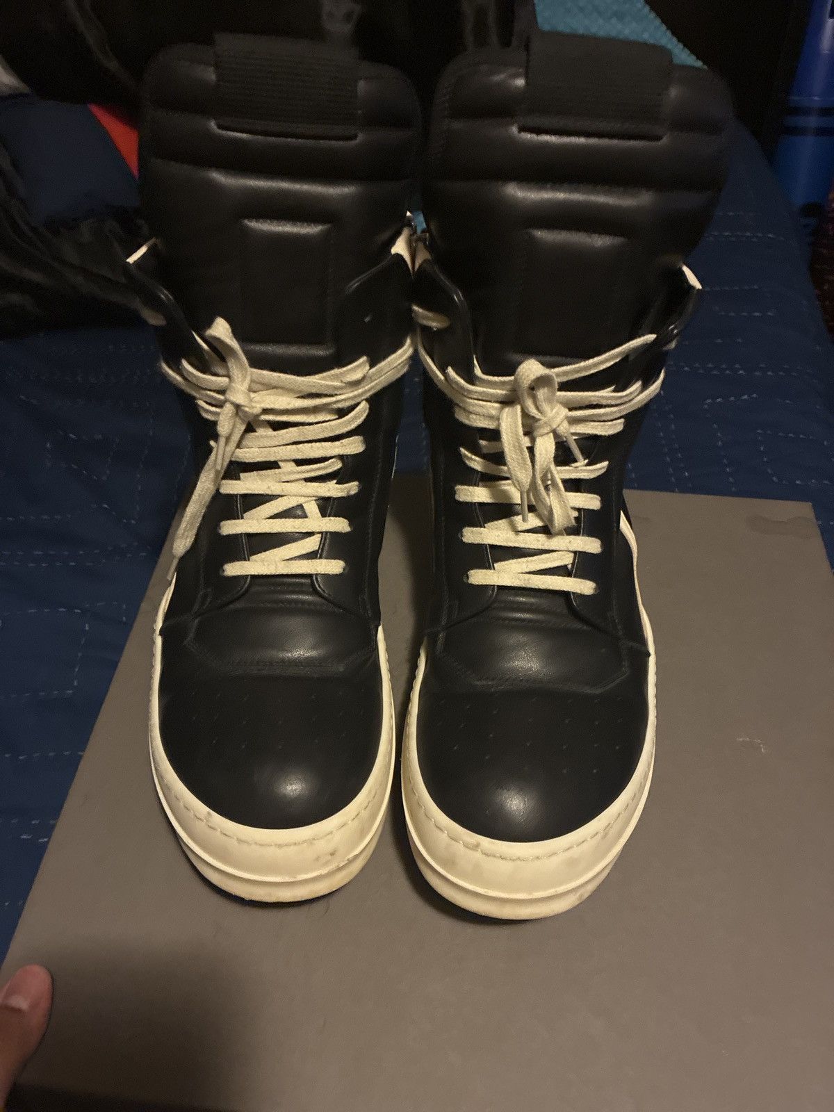 Rick Owens Rick Owens FW24 Leather Geobaskets Size US 10 / EU 43 - 1 Thumbnail