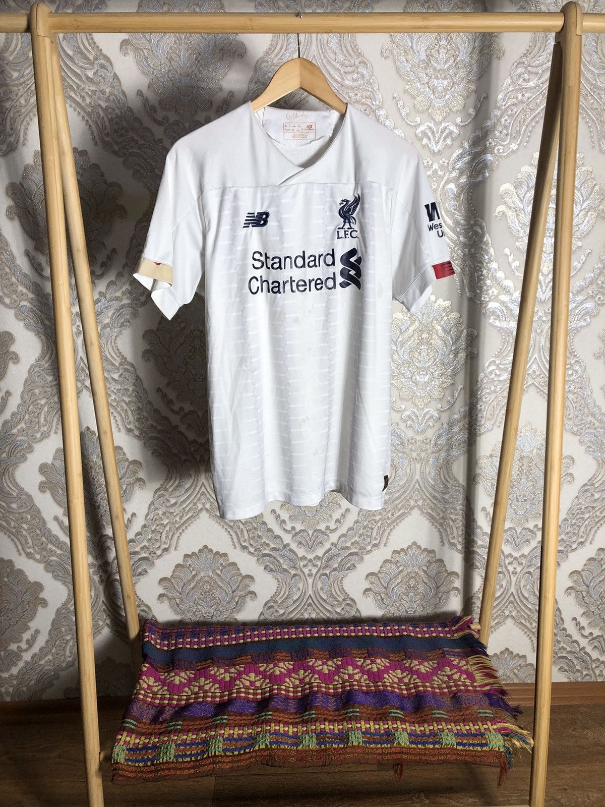 Vintage VERY RARE NEW BALANCE FC LIVERPOOL ENGLAND SOCCER JERSEY Y2K Size US XL / EU 56 / 4 - 2 Thumbnail