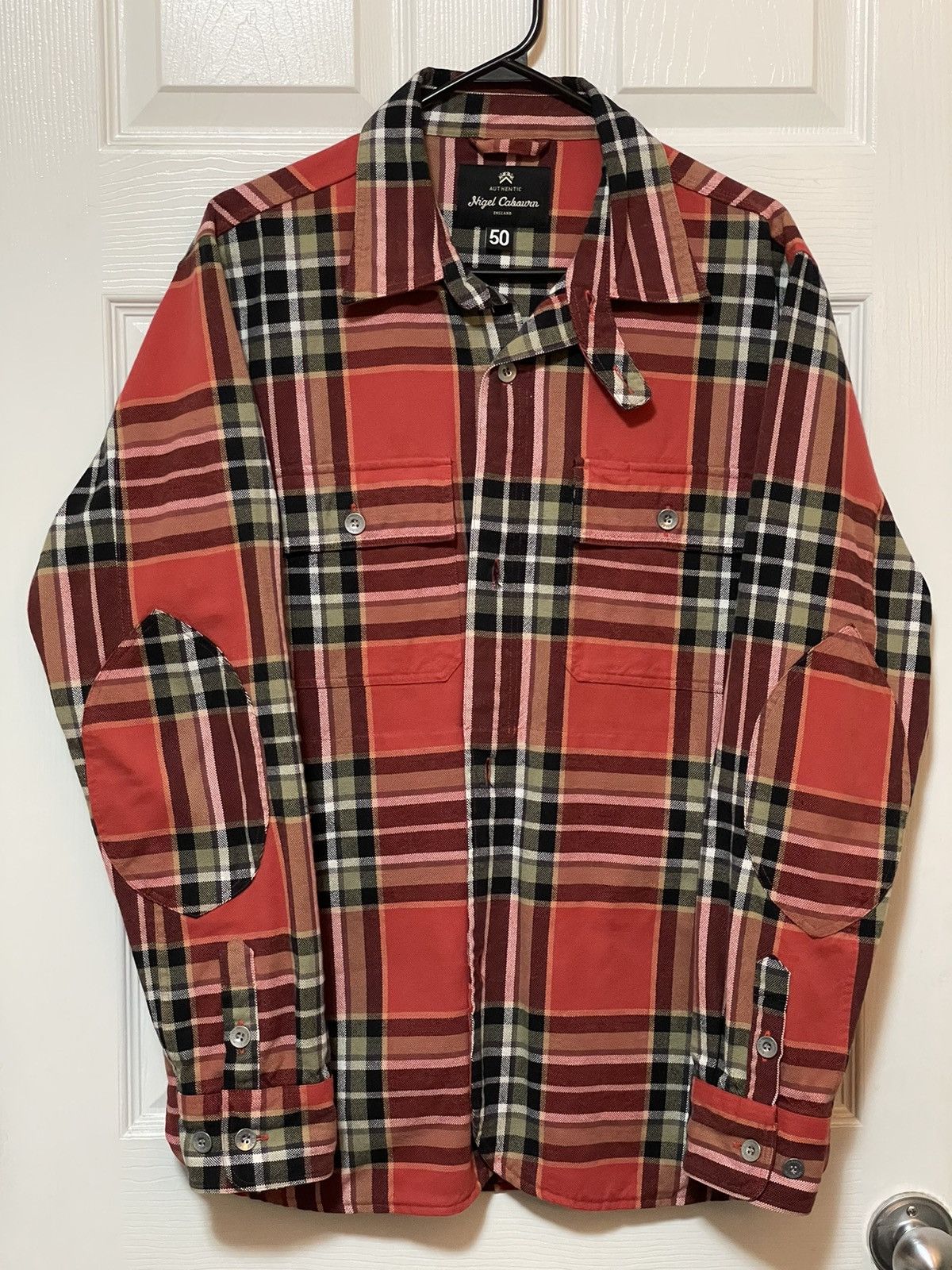 image of Nigel Cabourn Heavyweight Checkered Shirt, Men's (Size Medium)