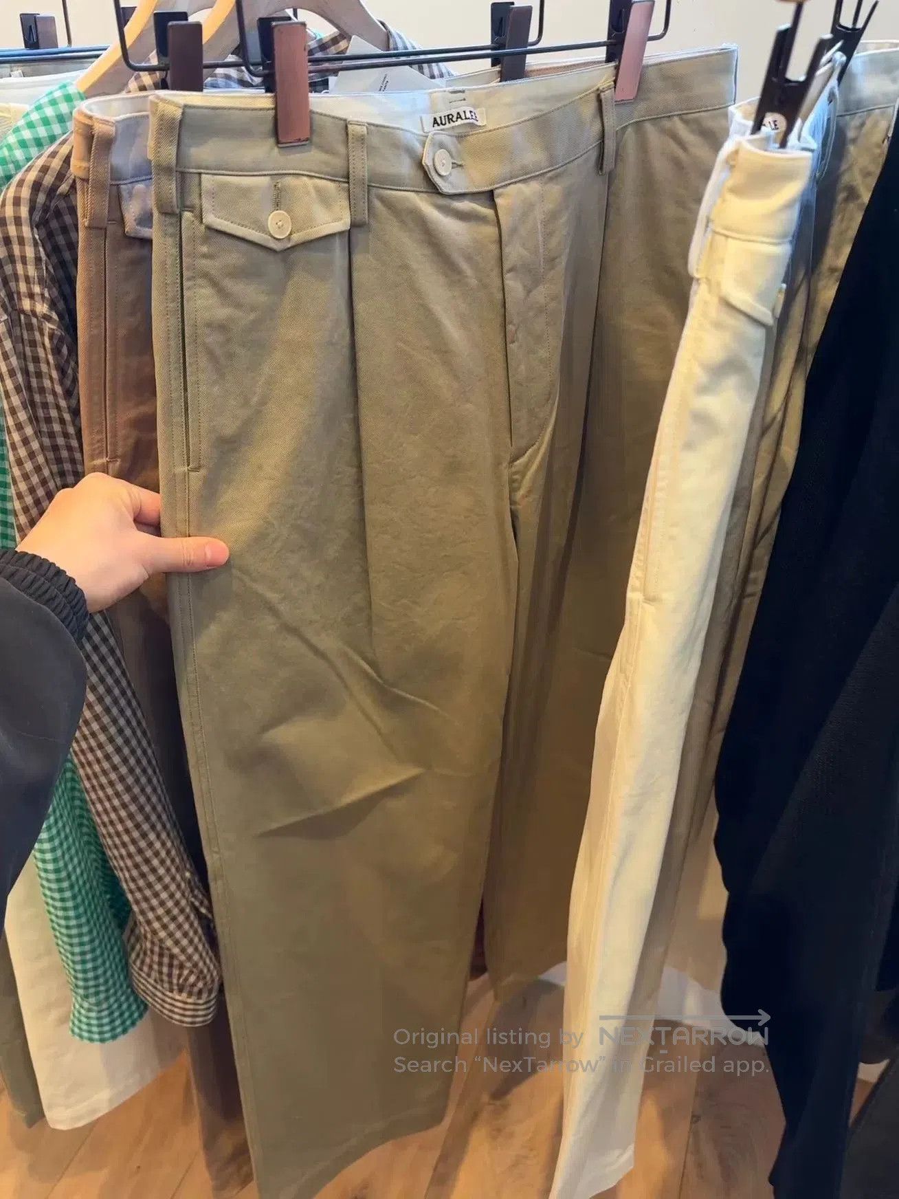 Auralee Versatile Beige Chinos for Every Occasion. Size US 26 / EU 42 - 5 Thumbnail