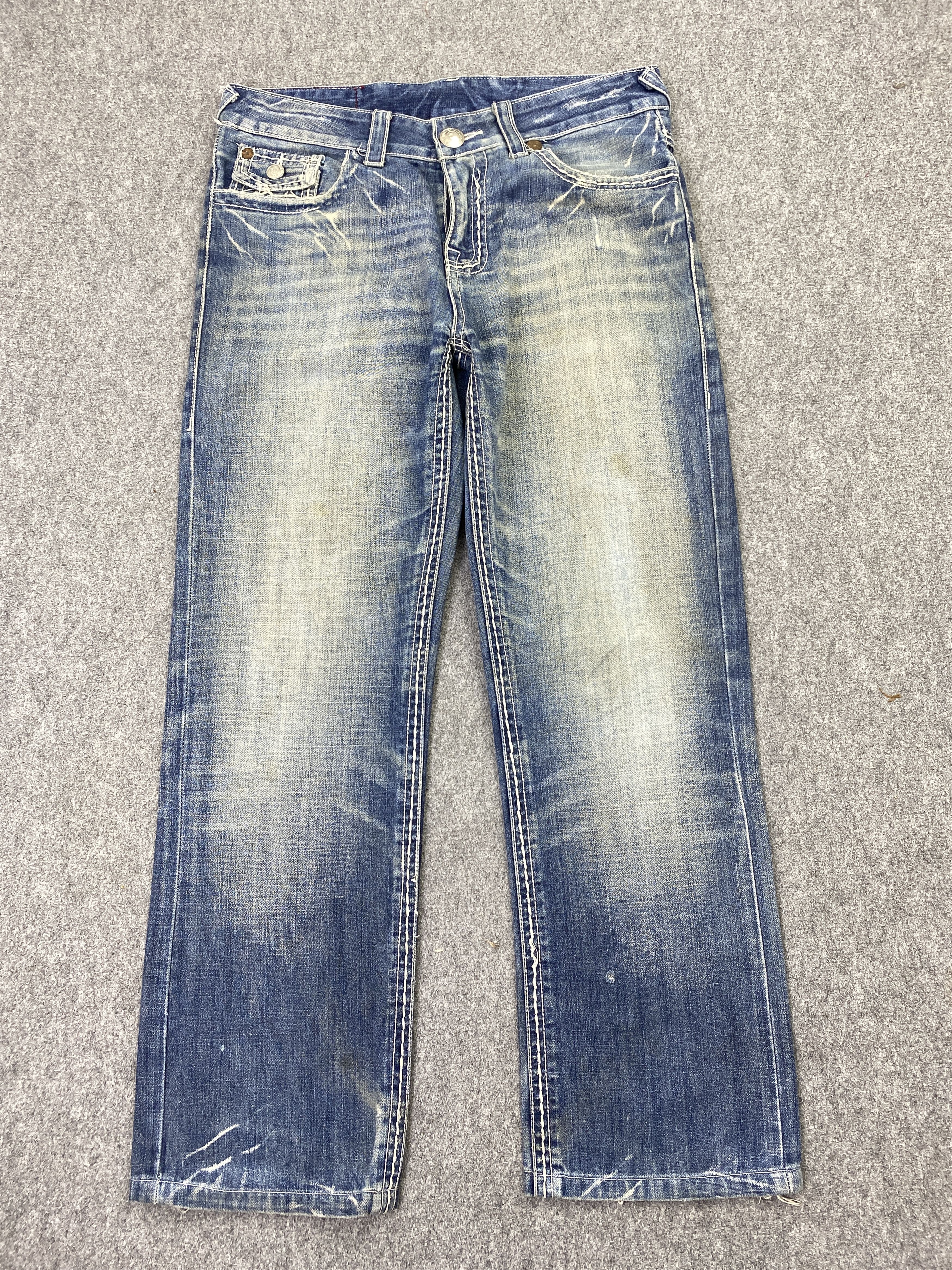 True Religion Vintage True Religion Blue Faded Jeans DP2878 Size US 34 / EU 50 - 1 Thumbnail