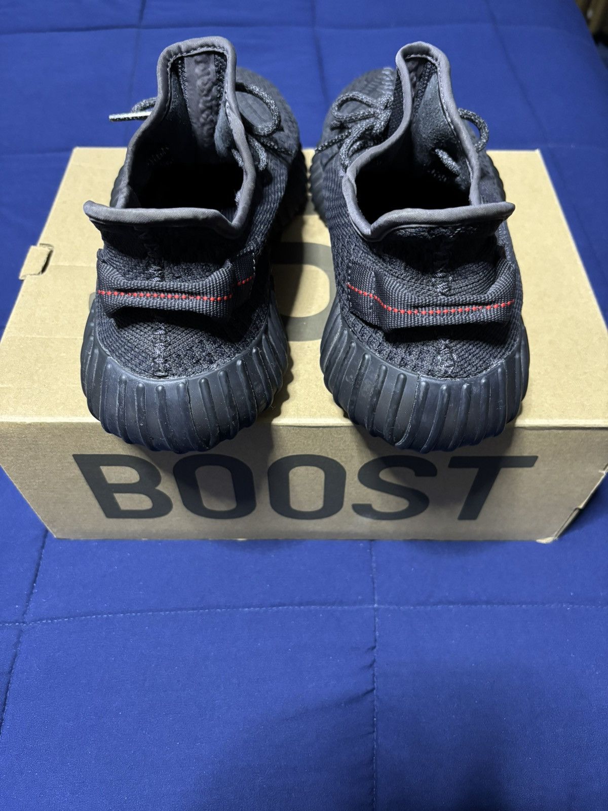 Adidas Adidas Yeezy Boost 350 V2 Black Non-Reflective Size 10.5 Size US 10.5 / EU 43-44 - 5 Thumbnail