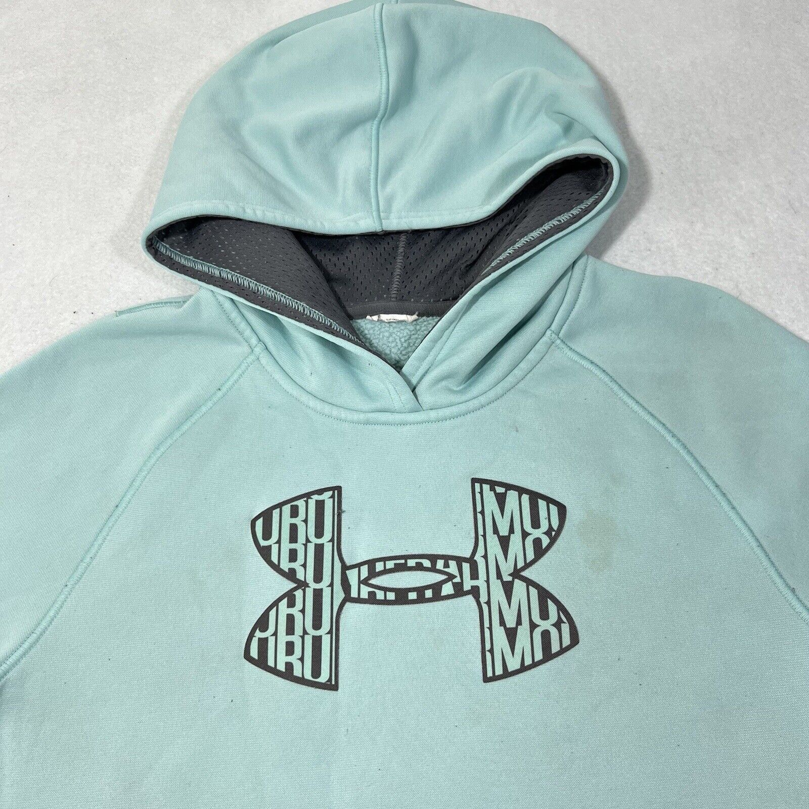 Under Armour Under Armour Small Loose Fit Fleece Lined Blue Hoodie Size S / US 4 / IT 40 - 2 Thumbnail