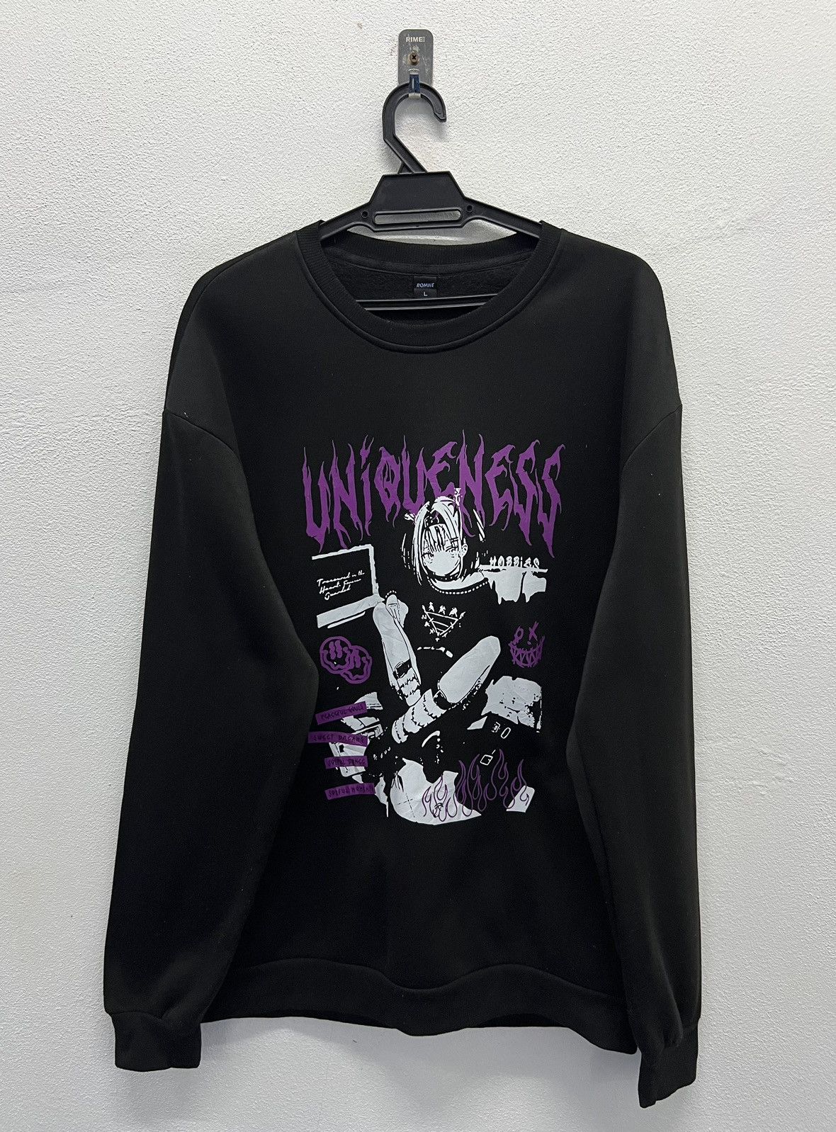 Anime × Japanese Brand × Vintage VINTAGE ROMWE UNIQUENESS SWEATSHIRT Size US L / EU 52-54 / 3 - 1 Thumbnail