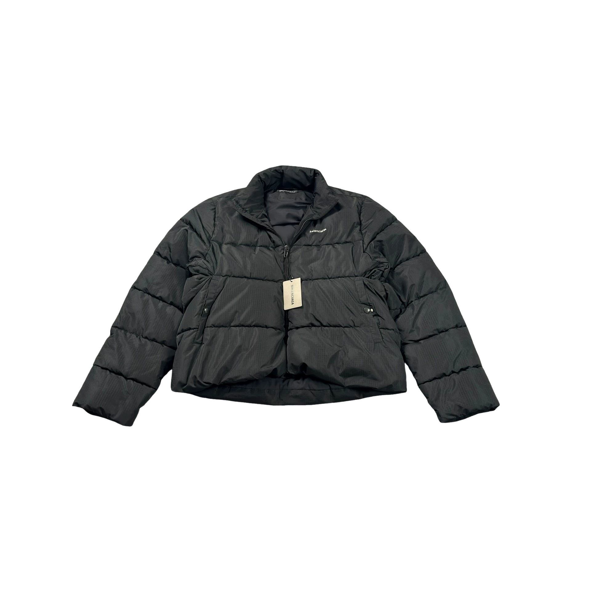 Balenciaga Balenciaga Logo Embroidered Puffer Jacket Size 48 Size US M / EU 48-50 / 2 - 1 Thumbnail