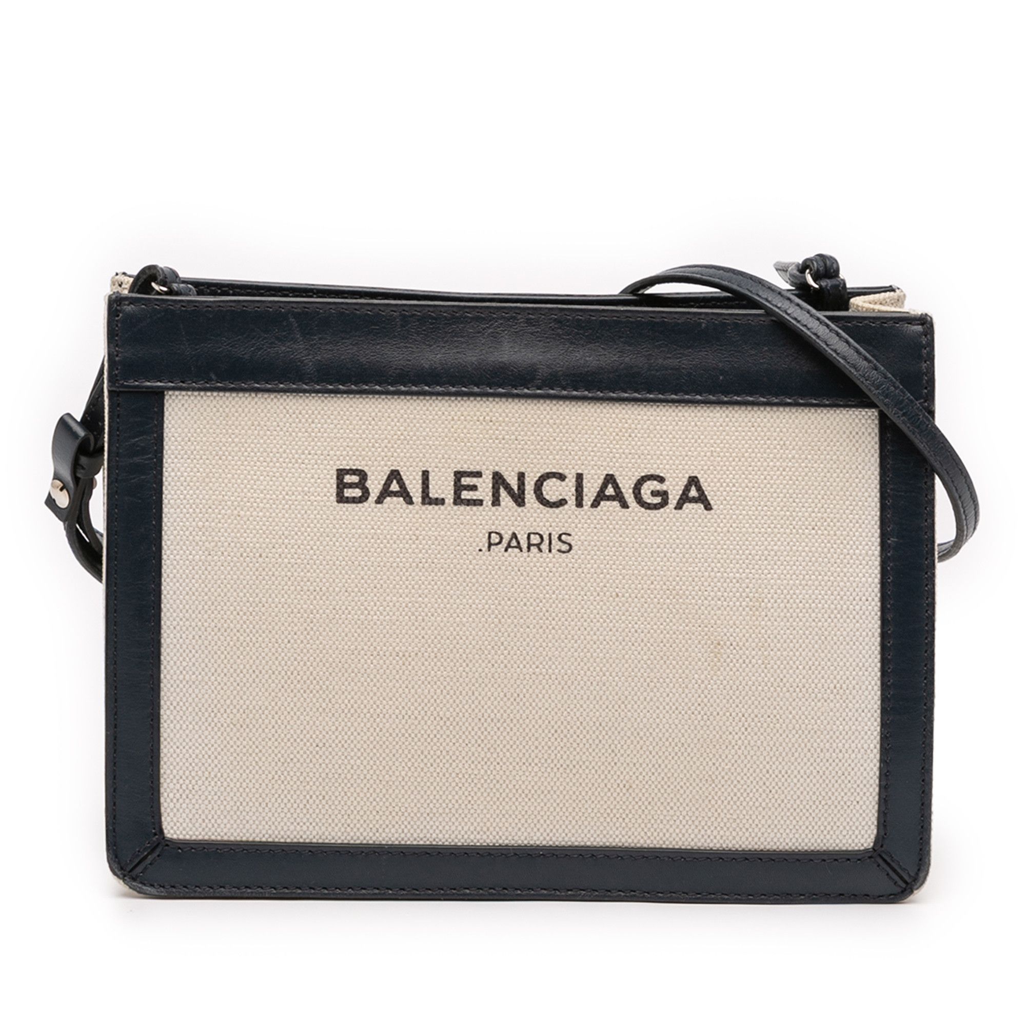 Balenciaga Balenciaga Canvas Navy Pochette Crossbody Size ONE SIZE - 1 Thumbnail