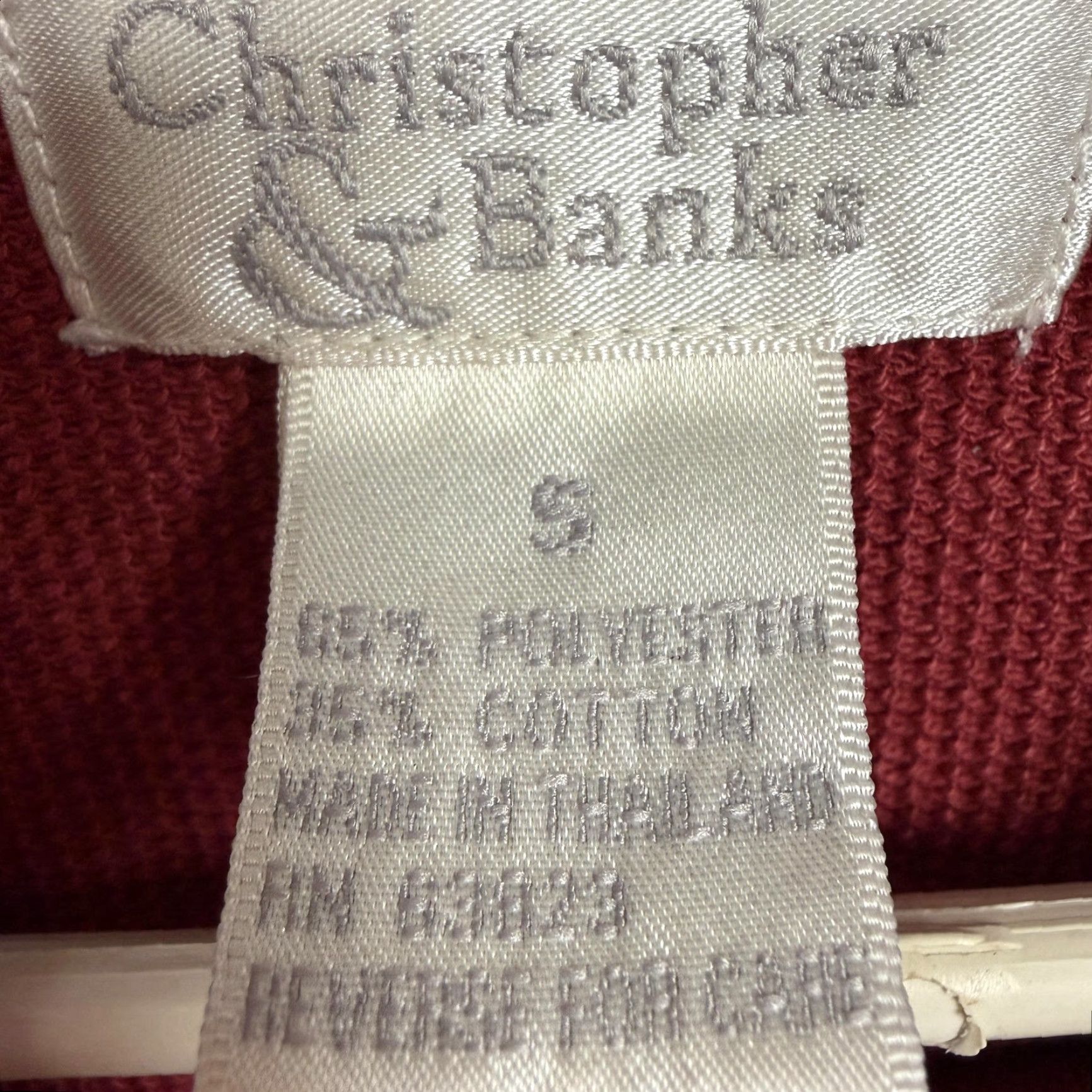 Vintage VINTAGE Christopher & Banks T-Shirt Womens S Red Heart Embroidered Valentine Crew Neck Long Sleeve Knit Top Size S / US 4 / IT 40 - 5 Thumbnail
