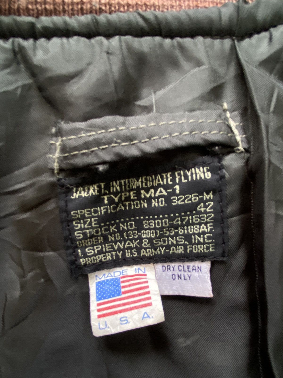 I. Spiewak And Sons Type MA-1 Flight Jacket By I Spiewak & Son Size US L / EU 52-54 / 3 - 13 Thumbnail