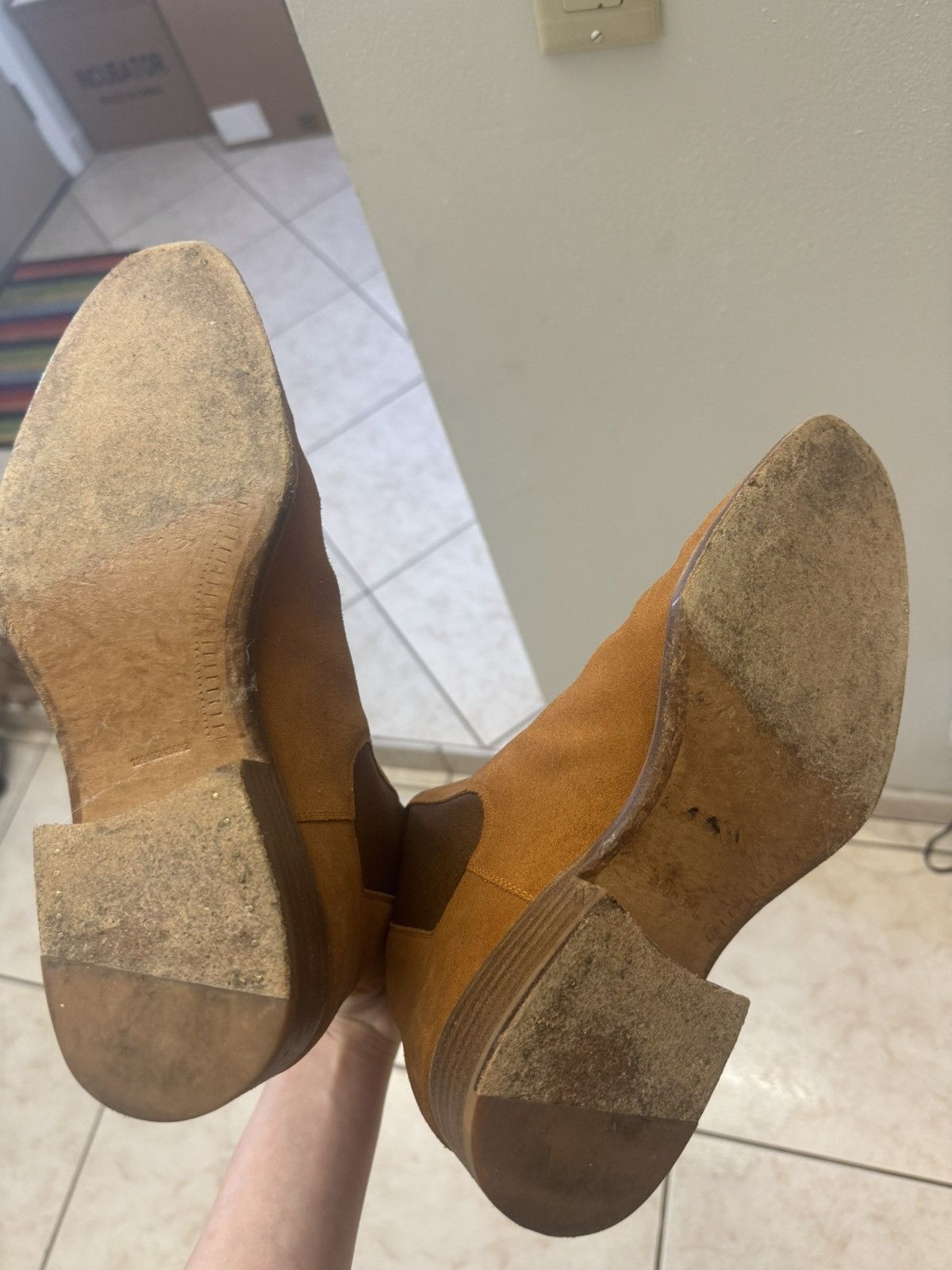 Story Et Fall Brown Tan Chelsea Boots Size US 7 / EU 40 - 7 Thumbnail