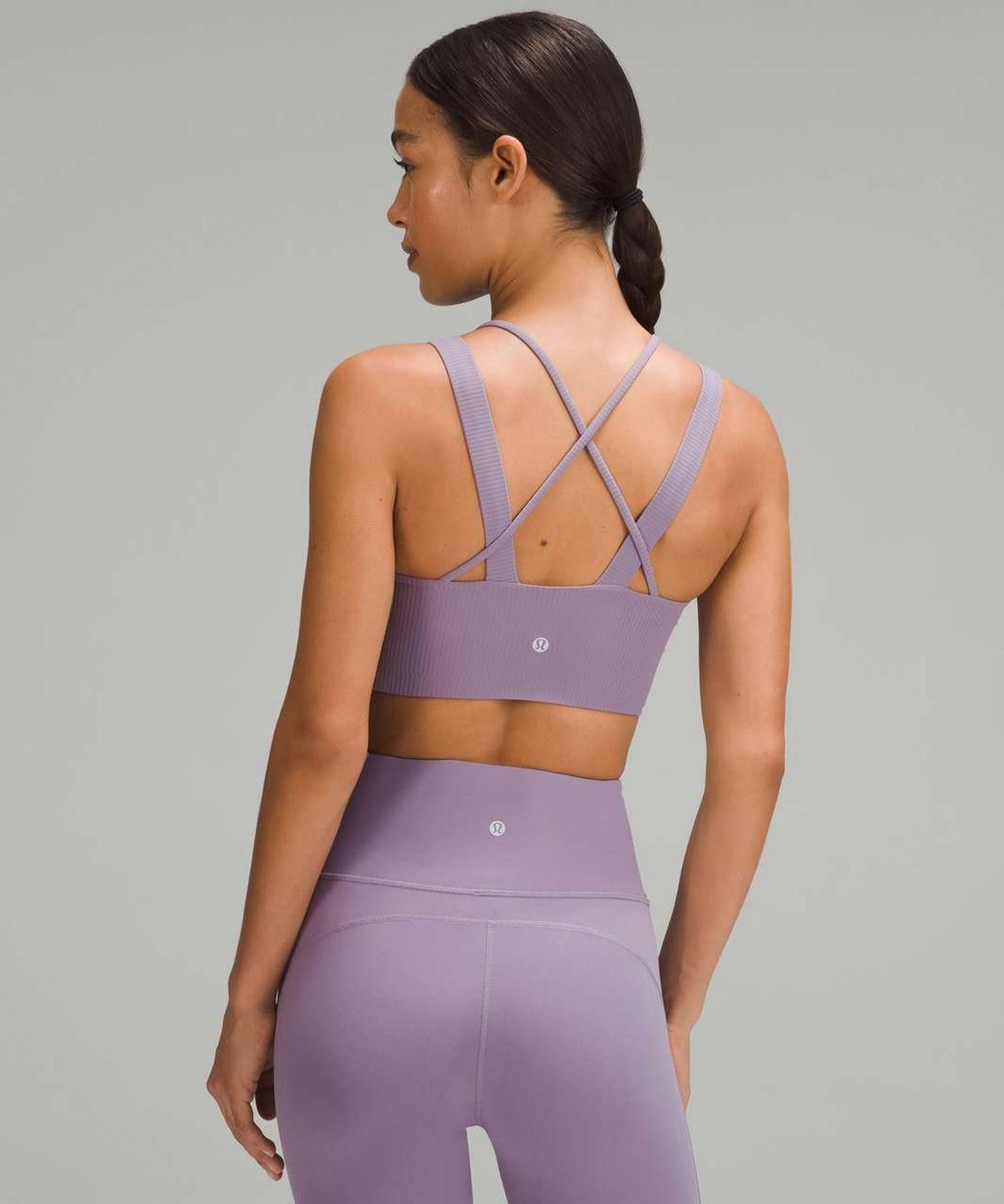 Lululemon Lululemon Like a Cloud Longline Ribbed Bra Size 4 D/DD Cups Size ONE SIZE - 2 Thumbnail