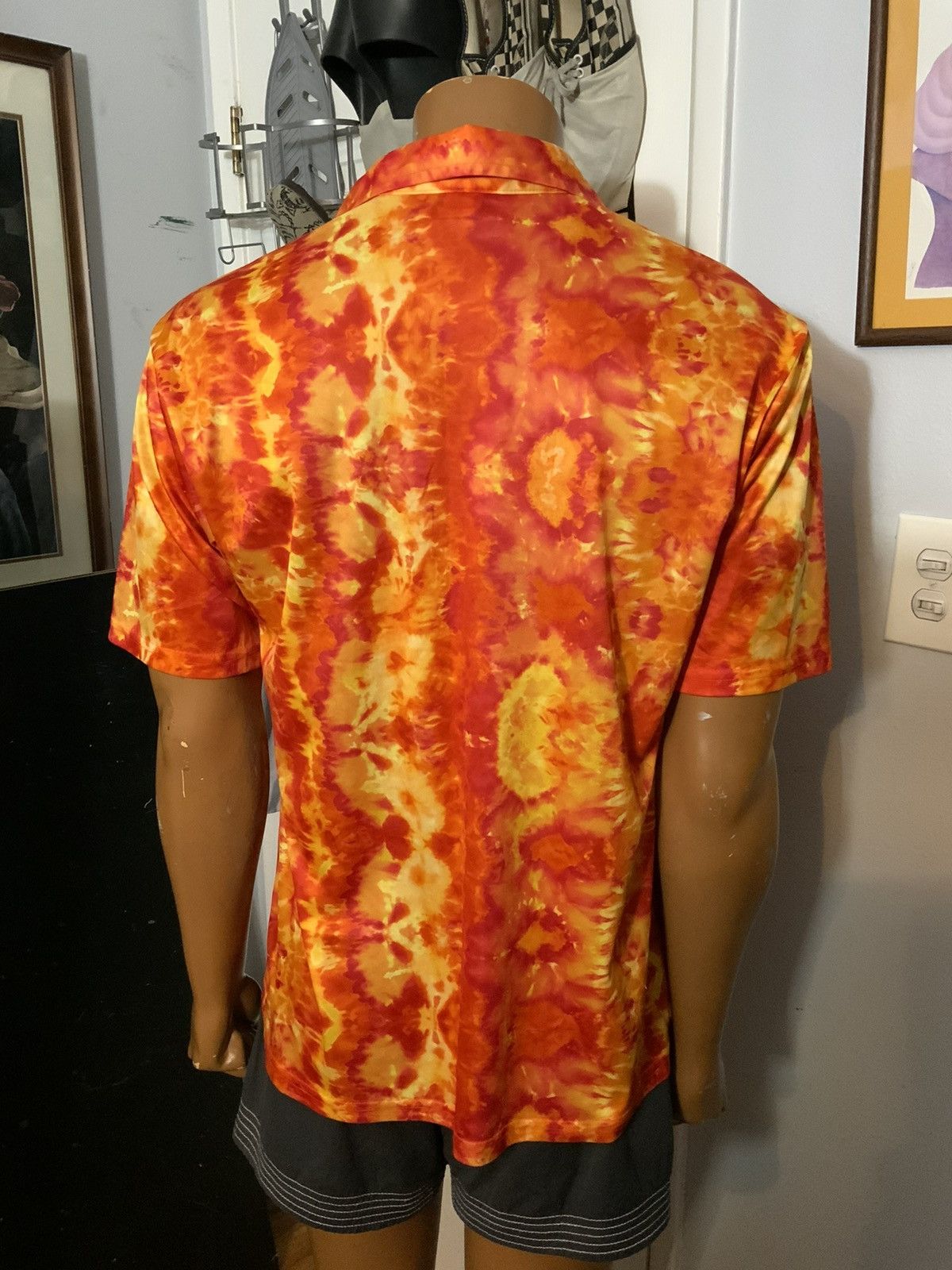 Vintage Vintage 90s Y2K Plastix Idol Club Rave Atomic Flames Shirt Size US M / EU 48-50 / 2 - 9 Thumbnail