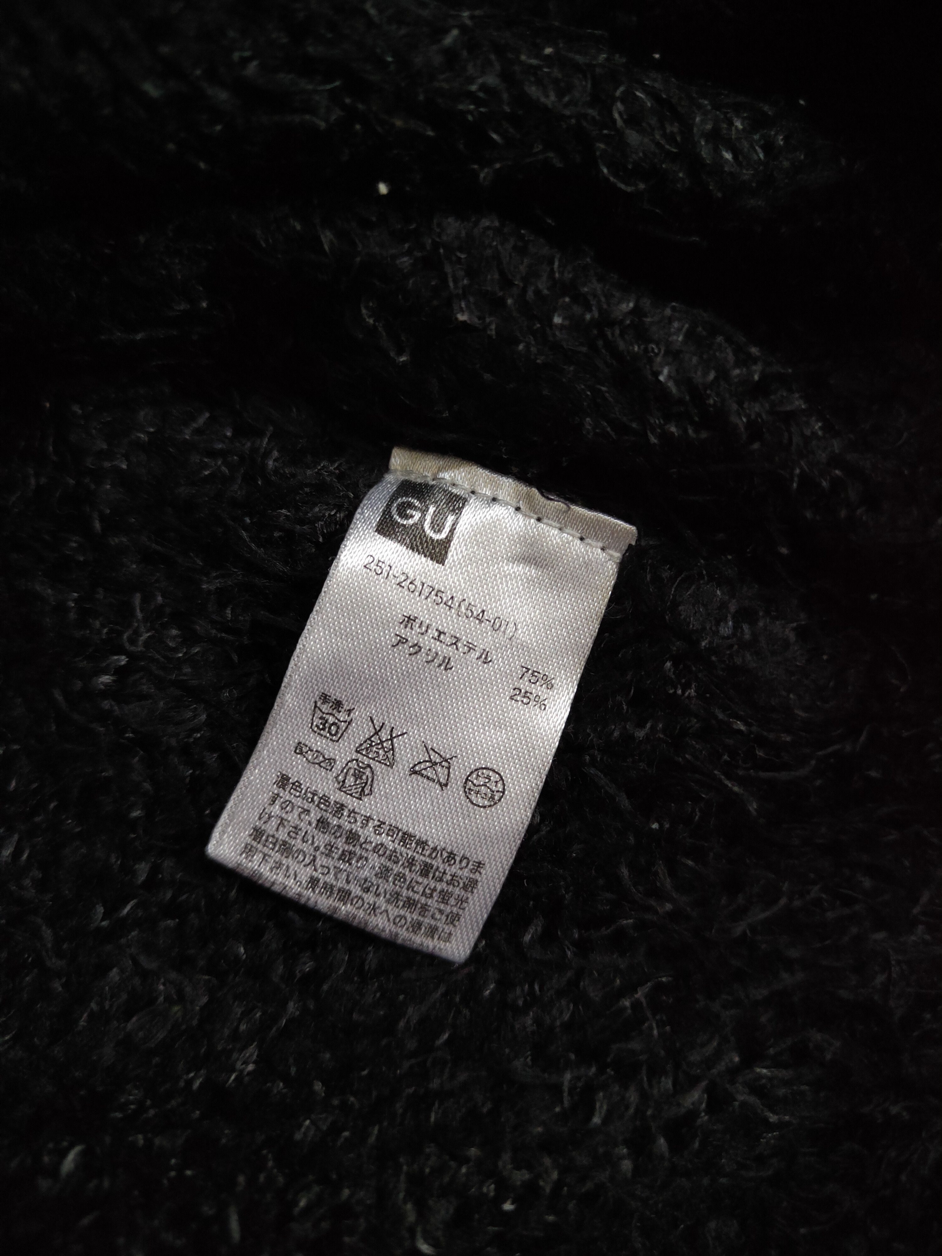 GU × Japanese Brand GU Black Shag Shaggy Fur Mohair Knitwear #S2087 Size M / US 6-8 / IT 42-44 - 11 Thumbnail