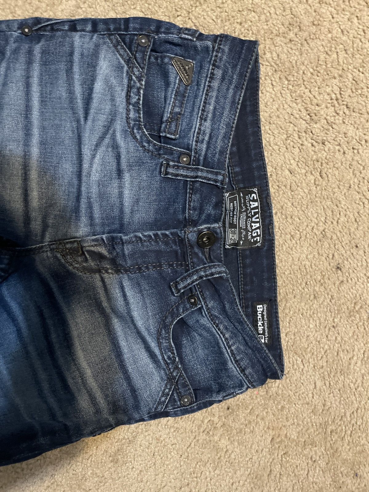 Other SALVAGE Dark blue jeans light wash Size US 32 / EU 48 - 3 Thumbnail