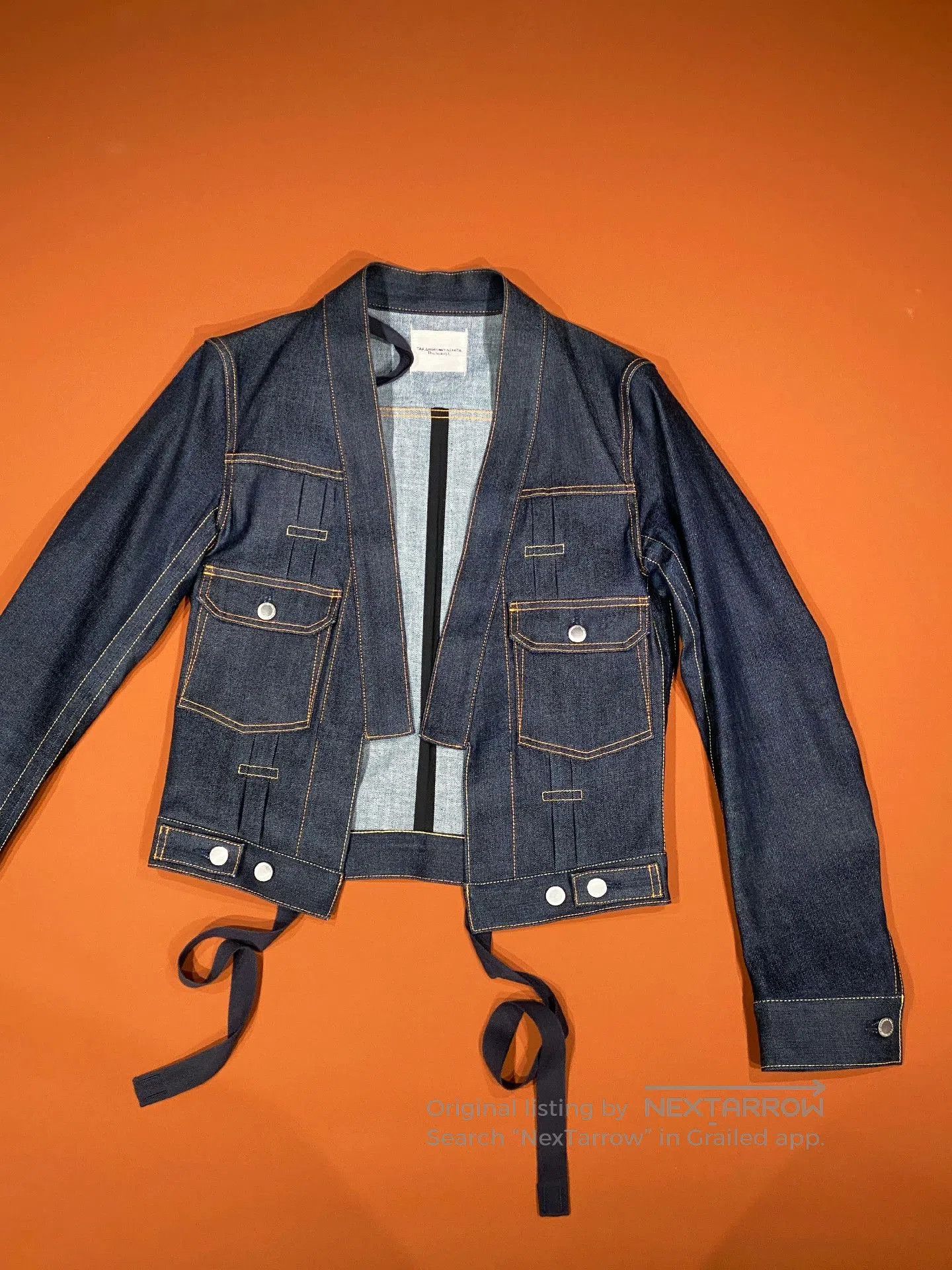 Takahiromiyashita The Soloist. TAKAHIROMIYA.SHITA Denim Jacket. Size US S / EU 44-46 / 1 - 1 Thumbnail