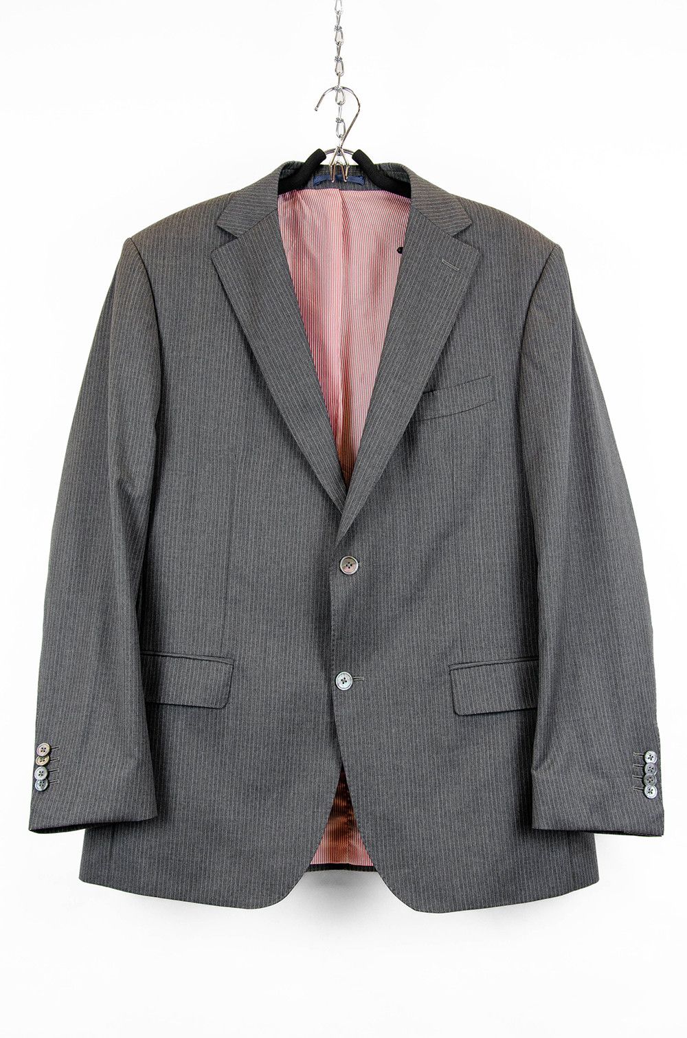 Suitsupply Suitsupply ACORfato Wool Pinstripe Suit 44R EU54 Size 44R - 10 Thumbnail