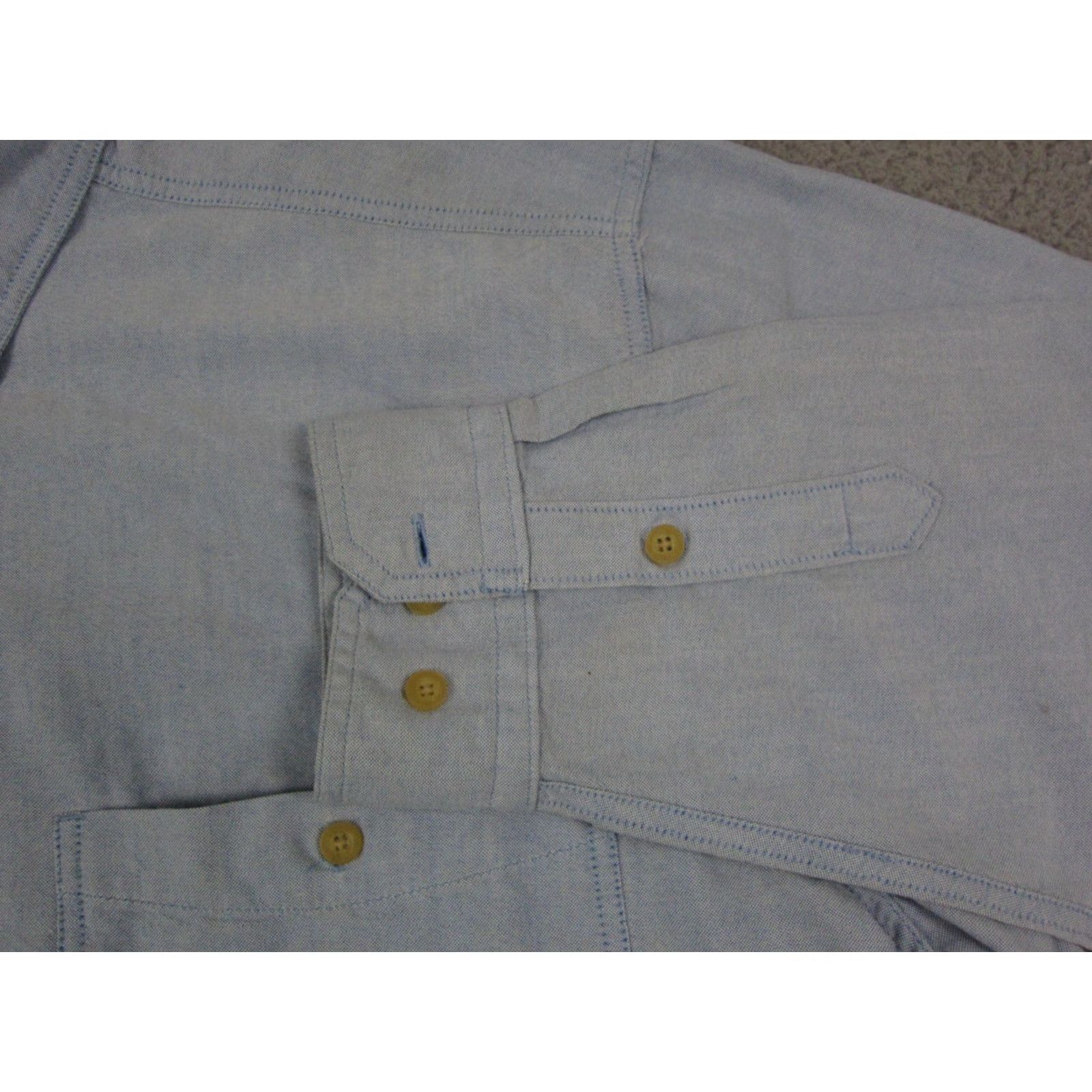 Vintage VINTAGE Woolrich Shirt Mens 2XL Blue Chambray Cotton Button-Up 2XL Casual Workwear Western Mens Size US XXL / EU 58 / 5 - 5 Thumbnail