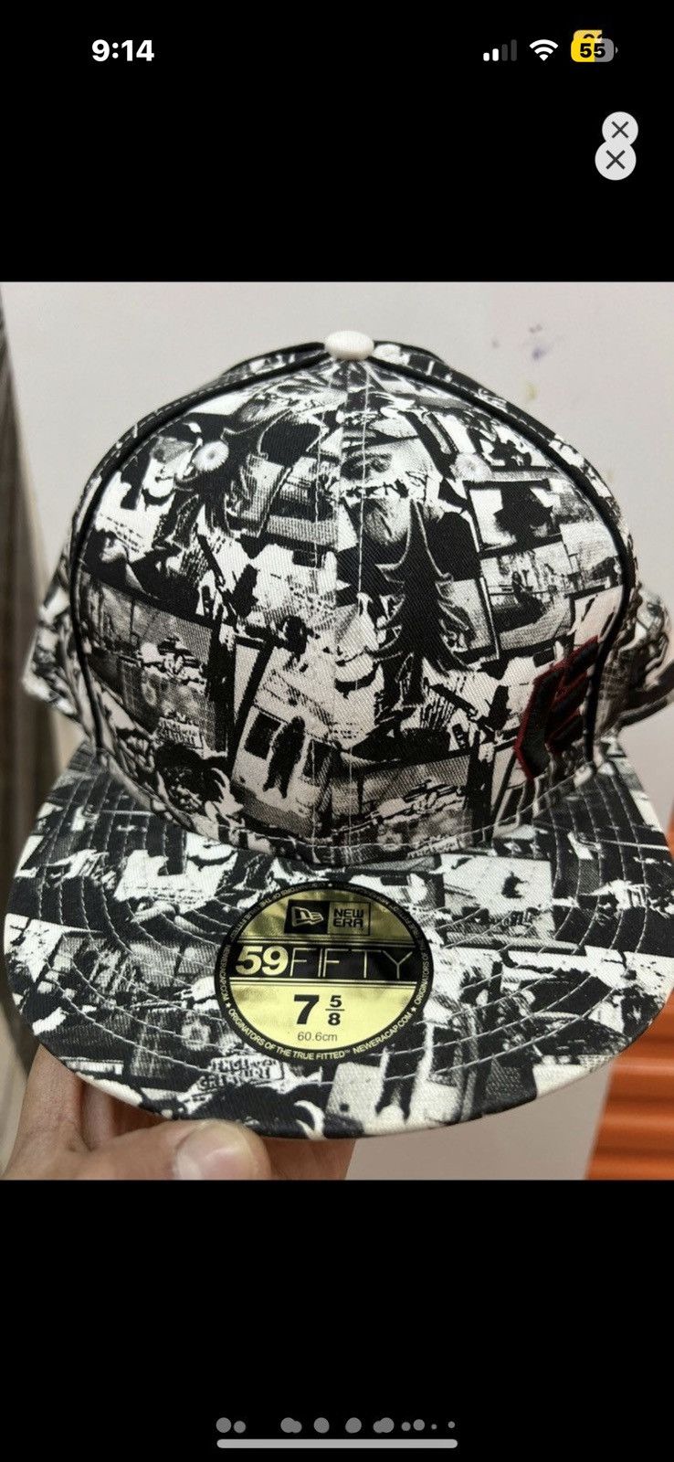 New Era ***FINAL DROP***RARE 00s ETNIES PHOTOGRAPH NEW ERA HAT 75/8 Size ONE SIZE - 2 Thumbnail