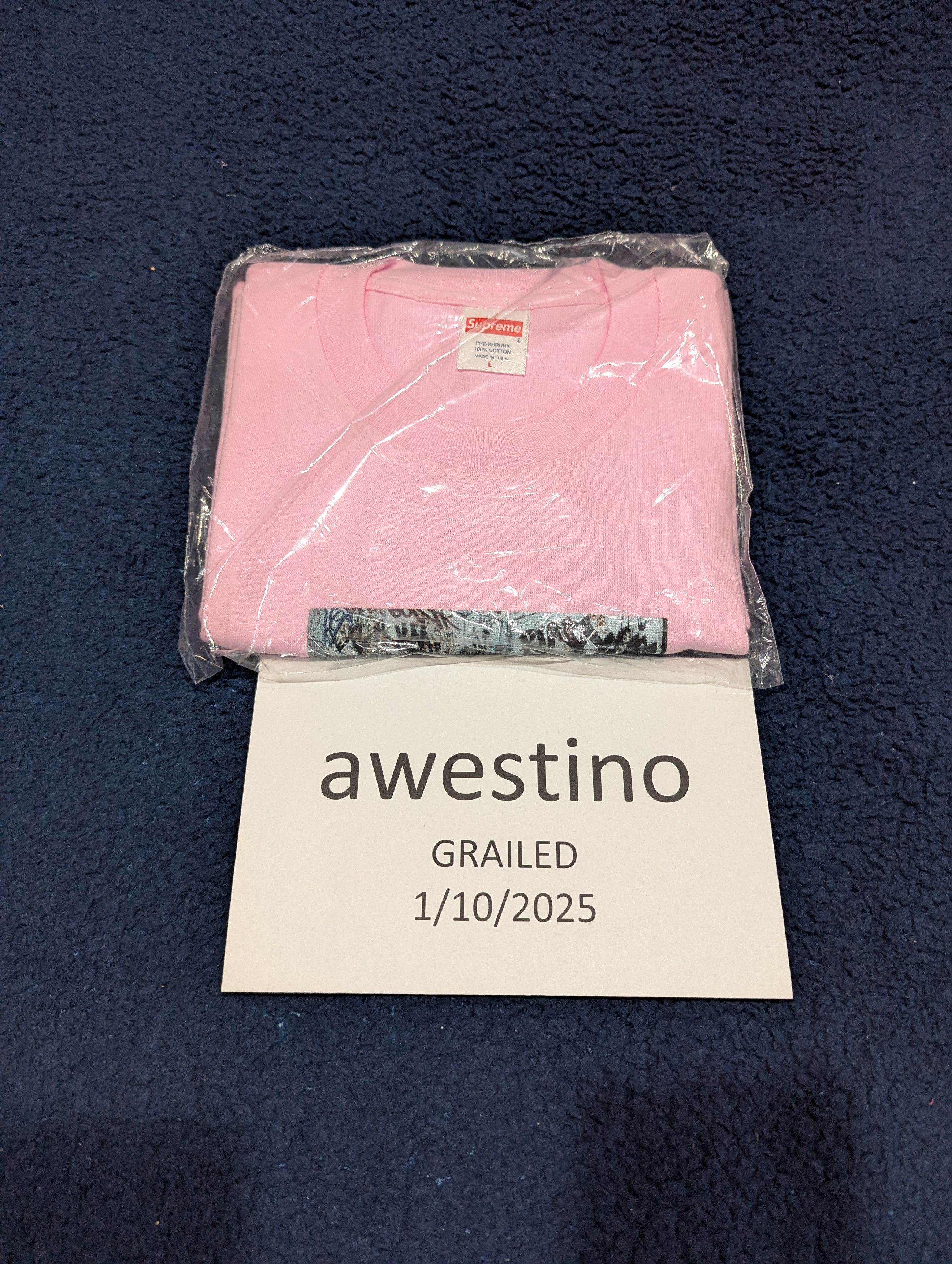 Brand New! Supreme F/W 21 Lady Pink Tee (Light Pink) Large