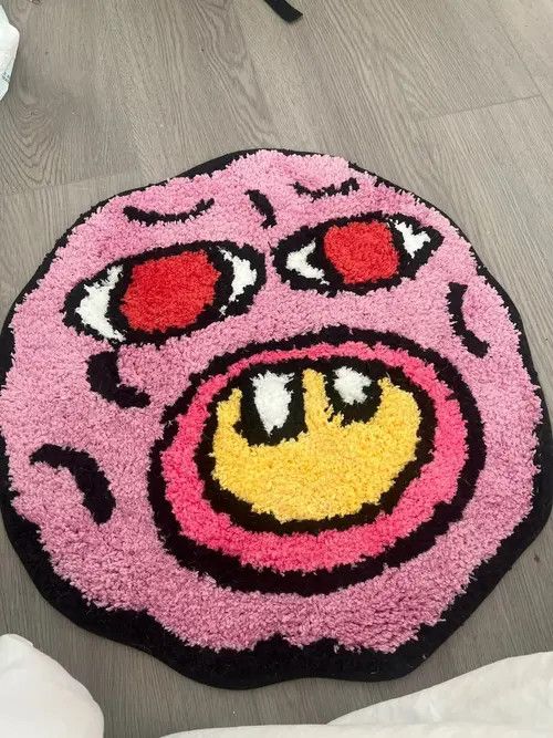 Other Cartoon Kawaii Cherry Bomb Handmade Tufted Carpet Size ONE SIZE - 6 Thumbnail