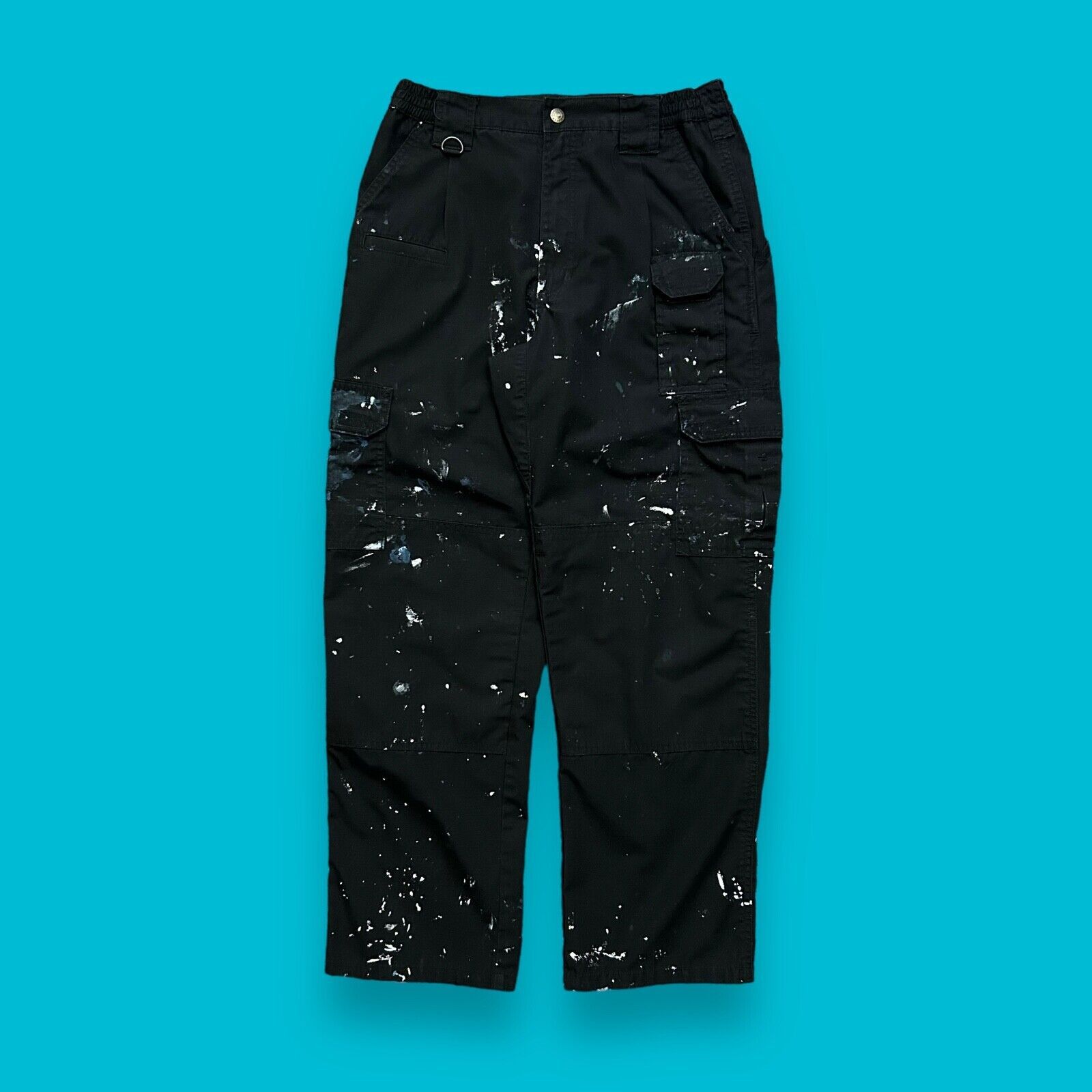 5.11 × Streetwear × Vintage Cargo Pants Ripstop Paint Splatter y2k 